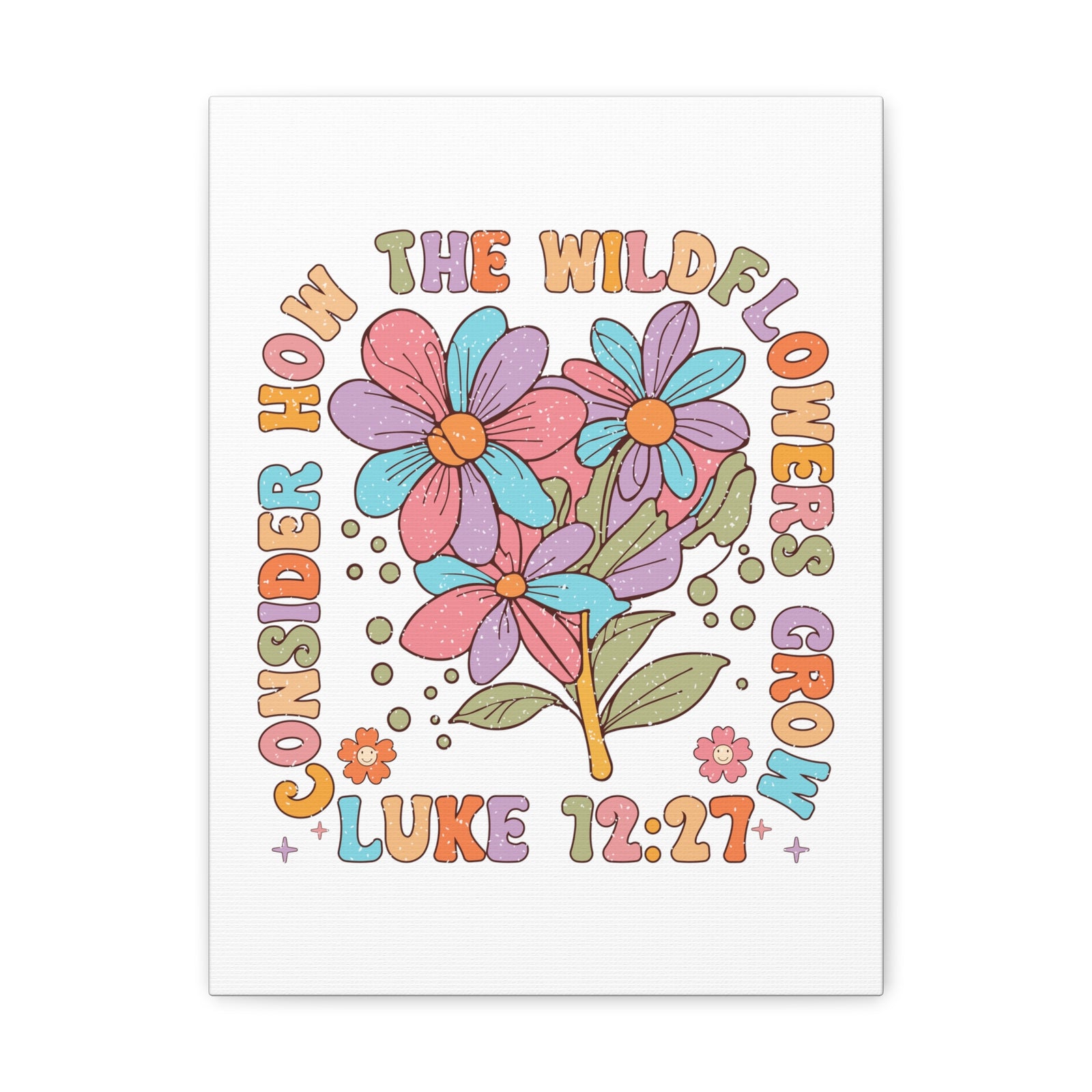 Scripture Walls Luke 12:27 Rejected Bible Verse Canvas Christian Wall Art Ready to Hang Unframed-Express Your Love Gifts