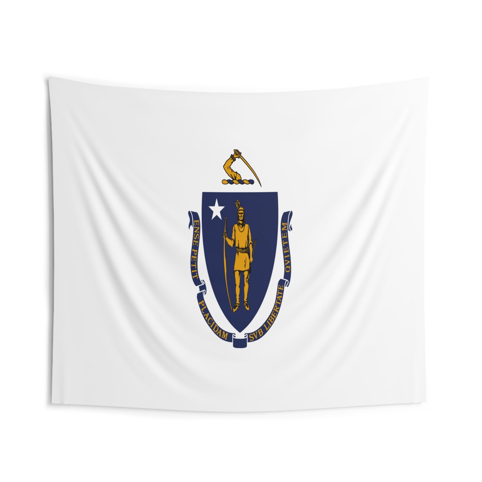 Massachusetts State Flag Wall Hanging Tapestry-Express Your Love Gifts