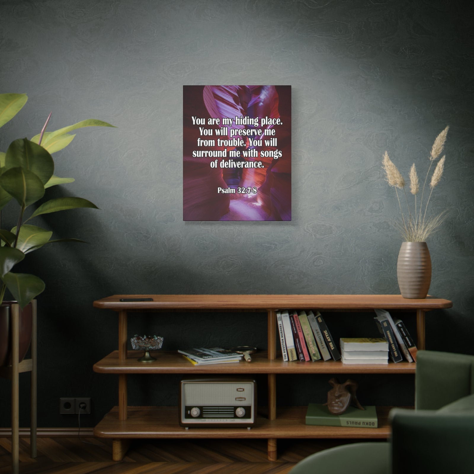 You Are My Hiding Place Psalm 32:7-8 Christian Dad Canvas-Express Your Love Gifts