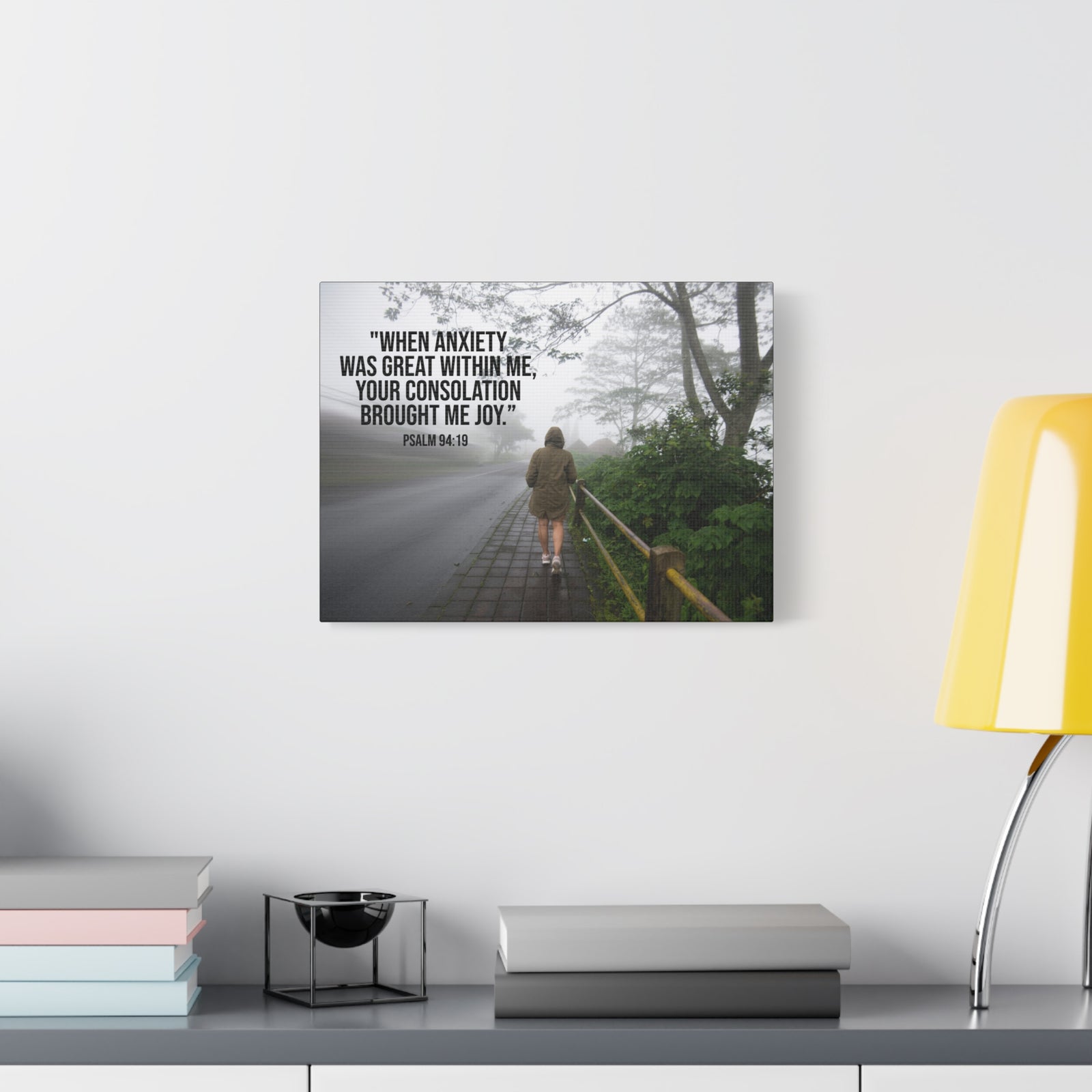 Scripture Walls Great Within Me Psalm 94:19 Bible Verse Canvas Christian Wall Art Ready to Hang-Express Your Love Gifts