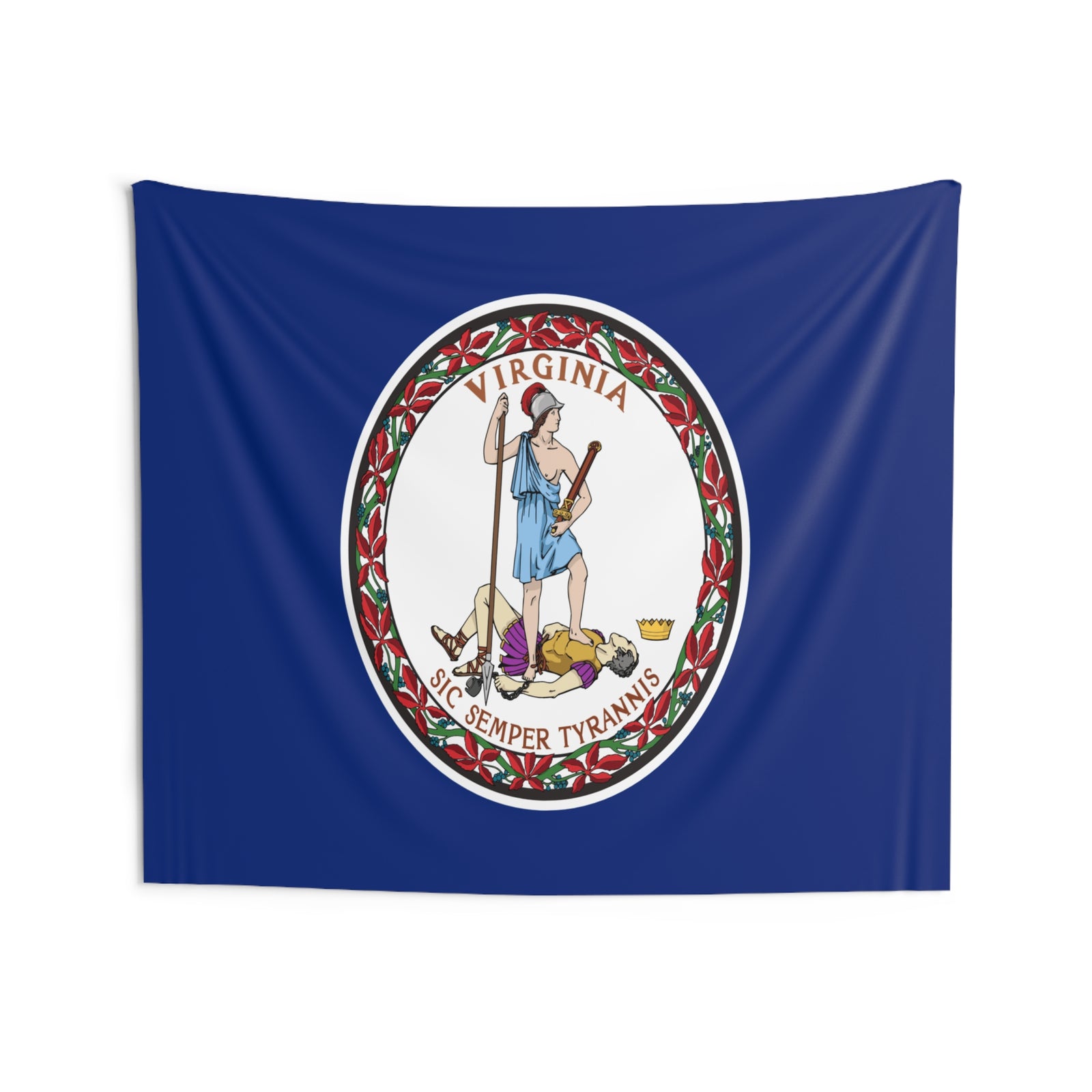 Virginia State Flag Wall Hanging Tapestry-Express Your Love Gifts