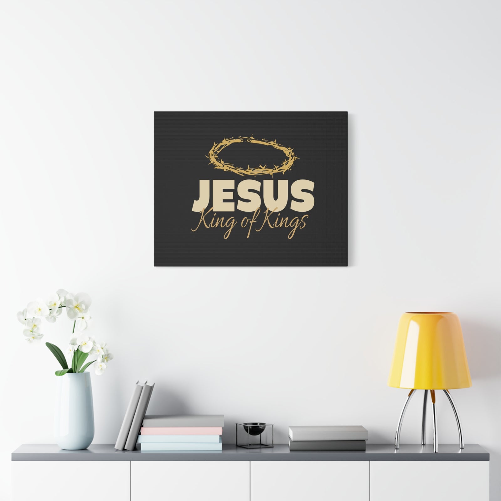Scripture Walls Jesus King of Kings Bible Verse Canvas Christian Wall Art Ready to Hang Unframed-Express Your Love Gifts