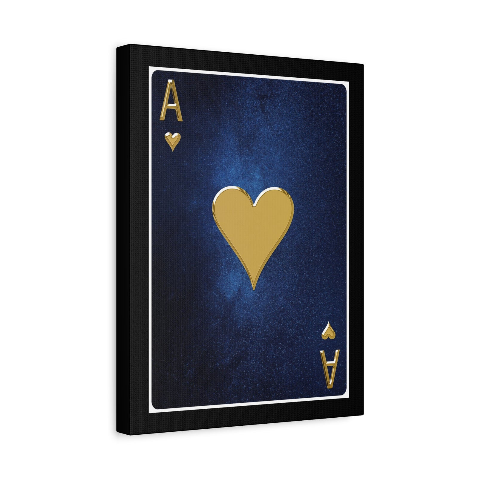 Ace Of Hearts Space Background Playing Card Canvas Wall Art for Home Decor Ready-to-Hang-Express Your Love Gifts