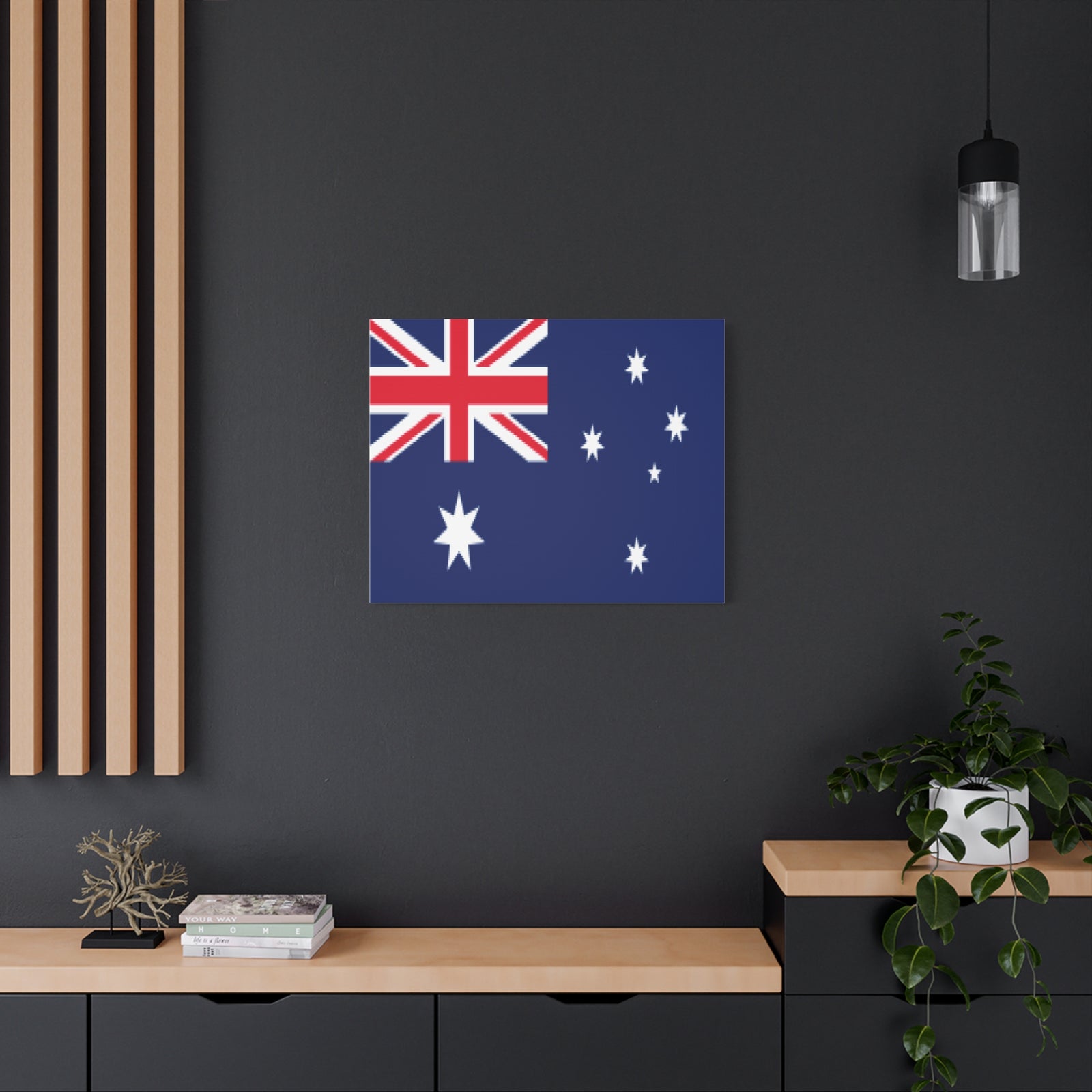 Australia Country Flag Canvas Vibrant Wall Art Unframed Home Decor-Express Your Love Gifts