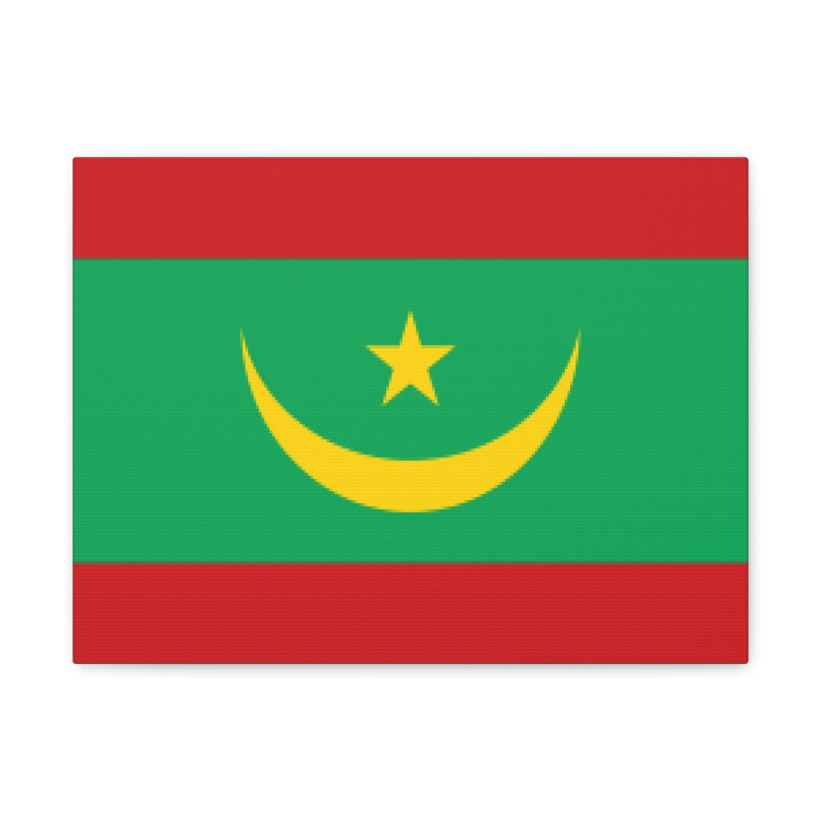 Mauritania Country Flag Canvas Vibrant Wall Art Unframed Home Decor-Express Your Love Gifts