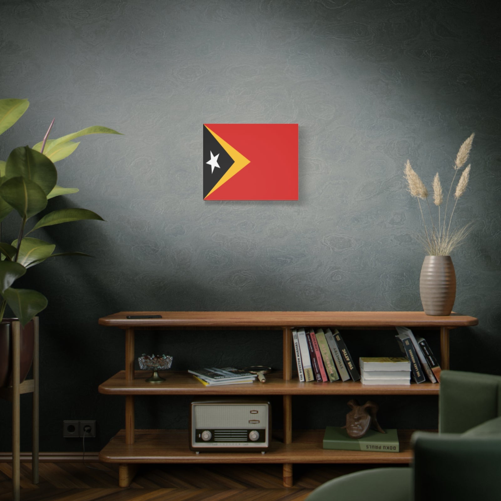Timor-Leste Country Flag Canvas Vibrant Wall Art Unframed Home Decor-Express Your Love Gifts