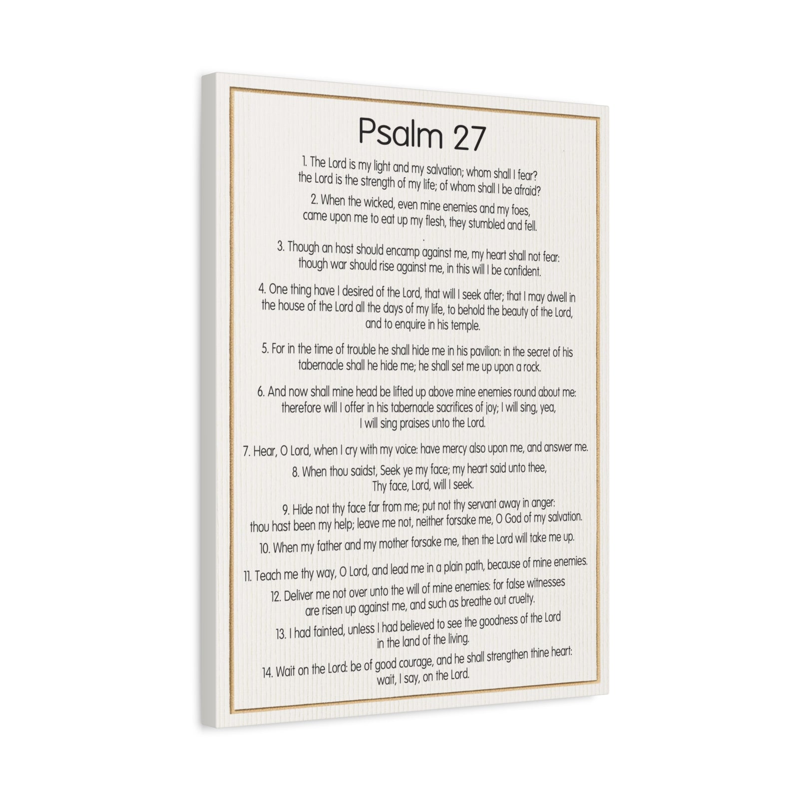 Scripture Walls Fearless Trust in God Psalm 27:1 Christian Wall Art Bible Verse Print Ready to Hang-Express Your Love Gifts