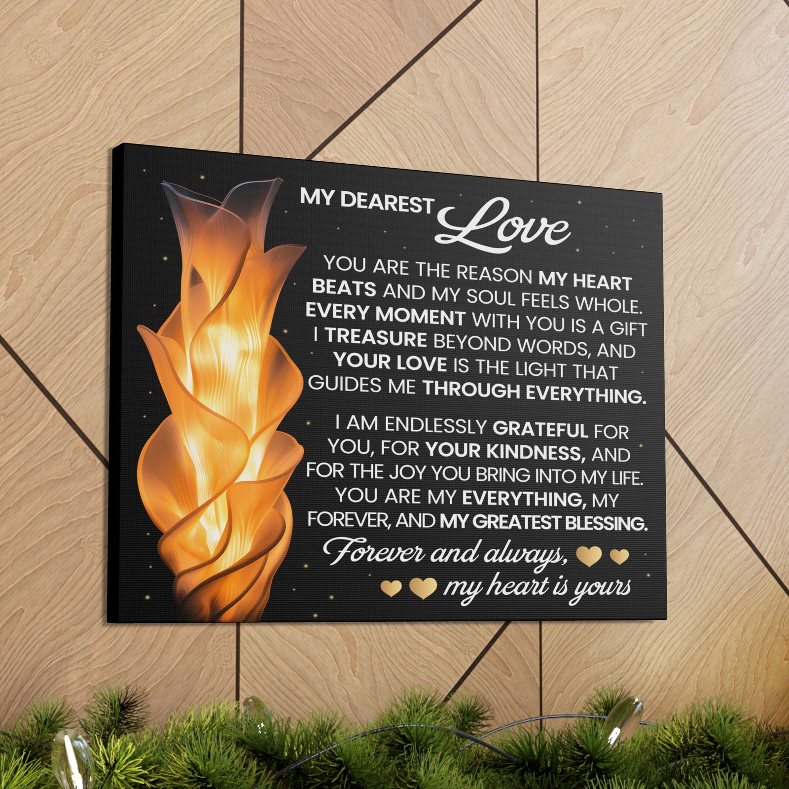 You Are The Reason Romantic Inspirational Print Ready to Hang Artwork Unframed-Express Your Love Gifts
