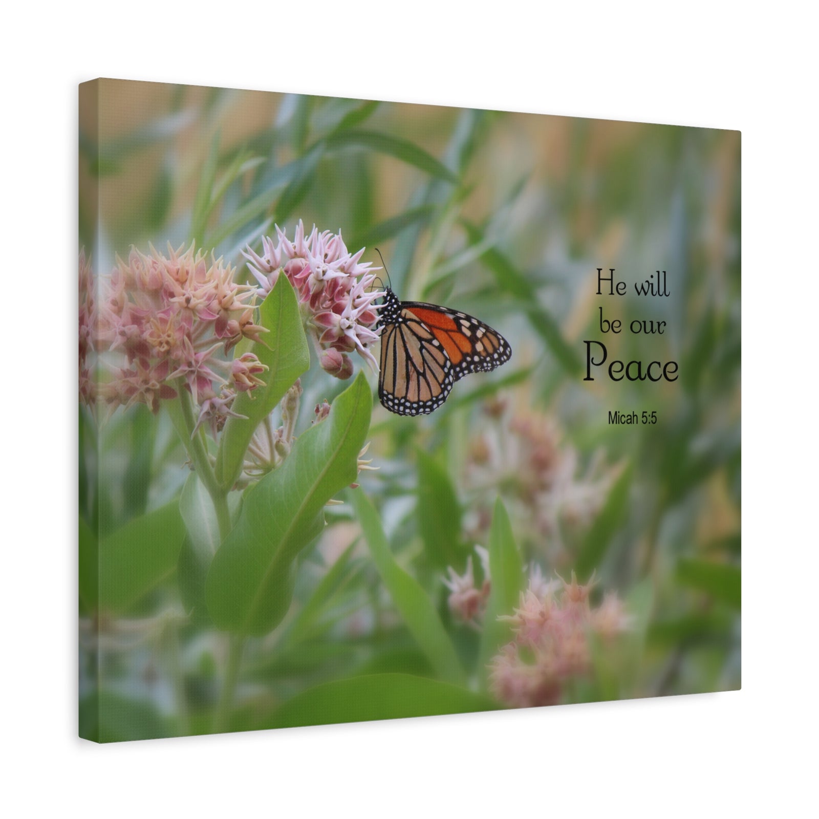 Scripture Walls Our Peace Micah 5:5 Bible Verse Canvas Christian Wall Art Ready to Hang-Express Your Love Gifts