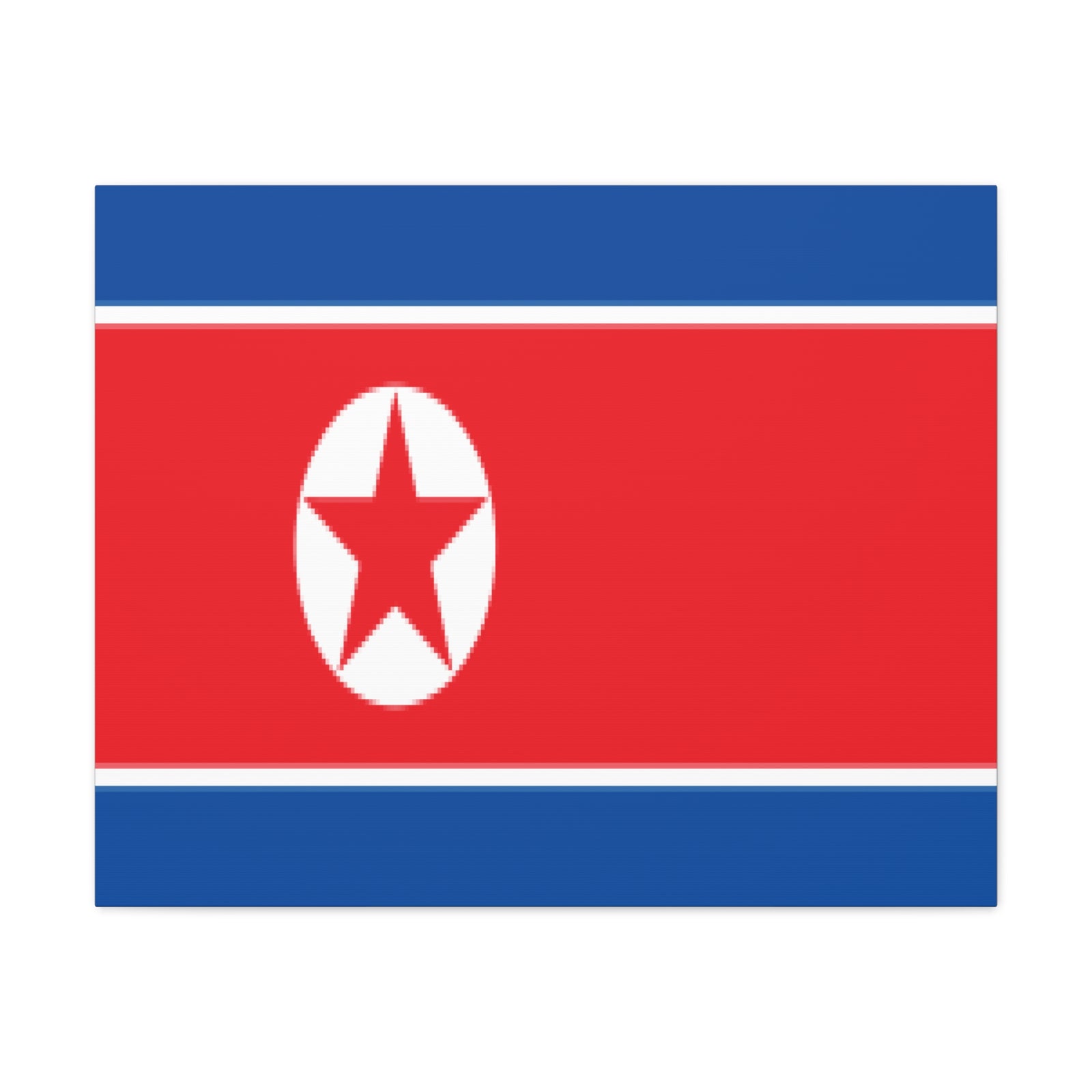 North Korea Country Flag Canvas Vibrant Wall Art Unframed Home Decor-Express Your Love Gifts