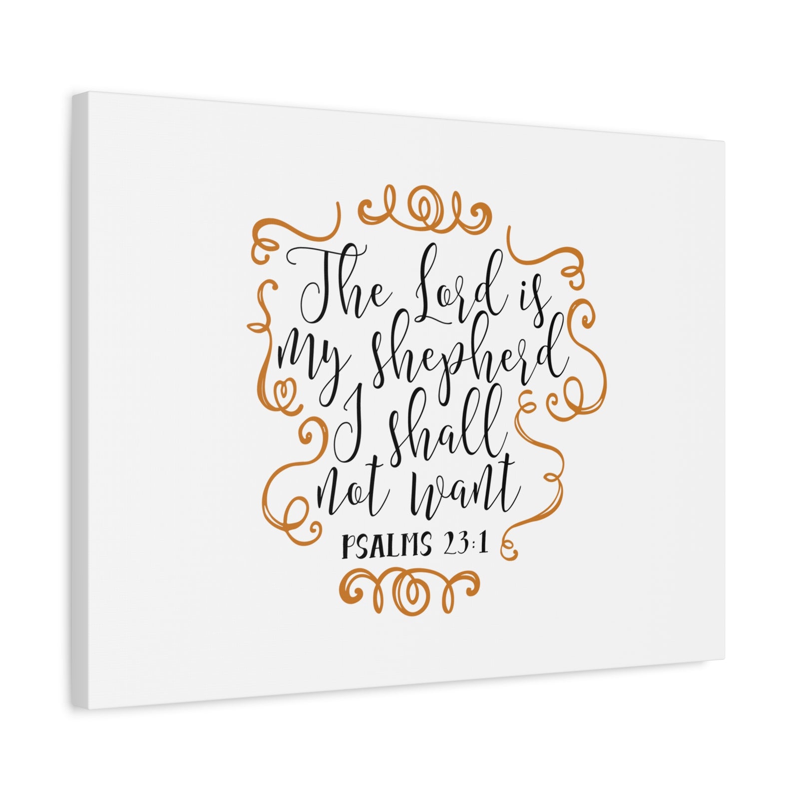 Scripture Canvas My Shepherd Psalms 23:1 Christian Wall Art Bible Verse Print Ready to Hang-Express Your Love Gifts