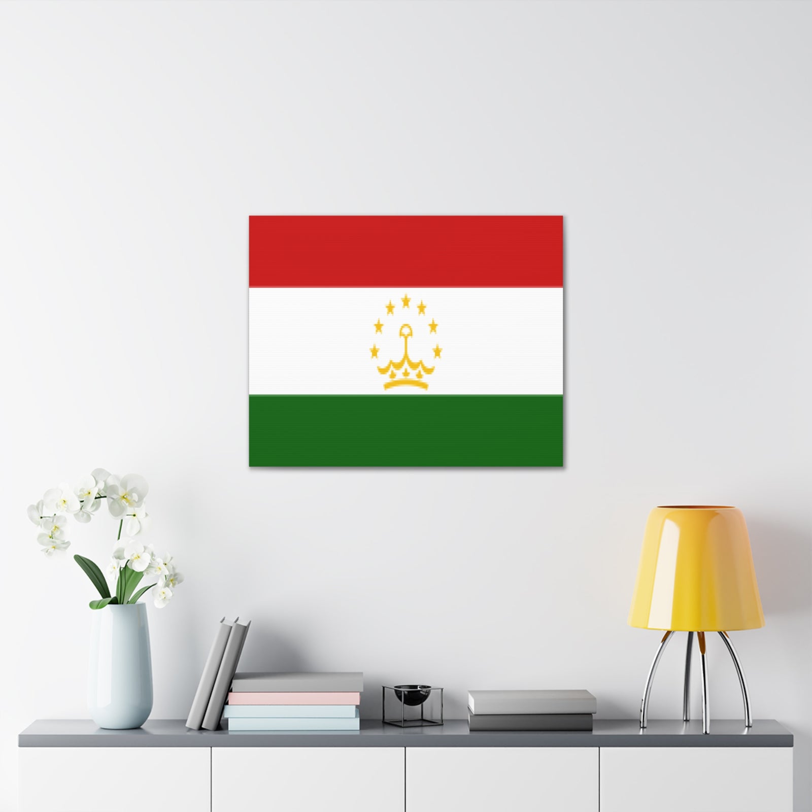 Tajikistan Country Flag Canvas Vibrant Wall Art Unframed Home Decor-Express Your Love Gifts