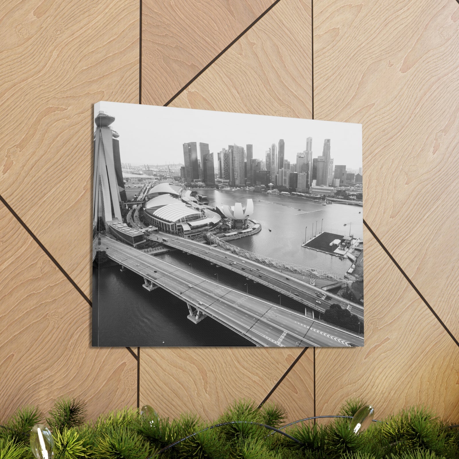 Singapore Skyline Canvas Artwork High-Quality Breathtaking Stunning Cityscape for Home Decor Ready to Hang-Express Your Love Gifts