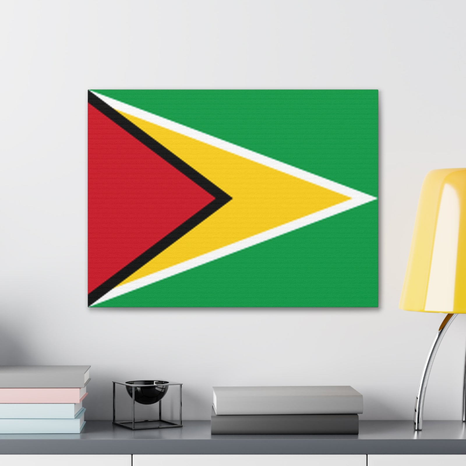 Guyana Country Flag Canvas Vibrant Wall Art Unframed Home Decor-Express Your Love Gifts