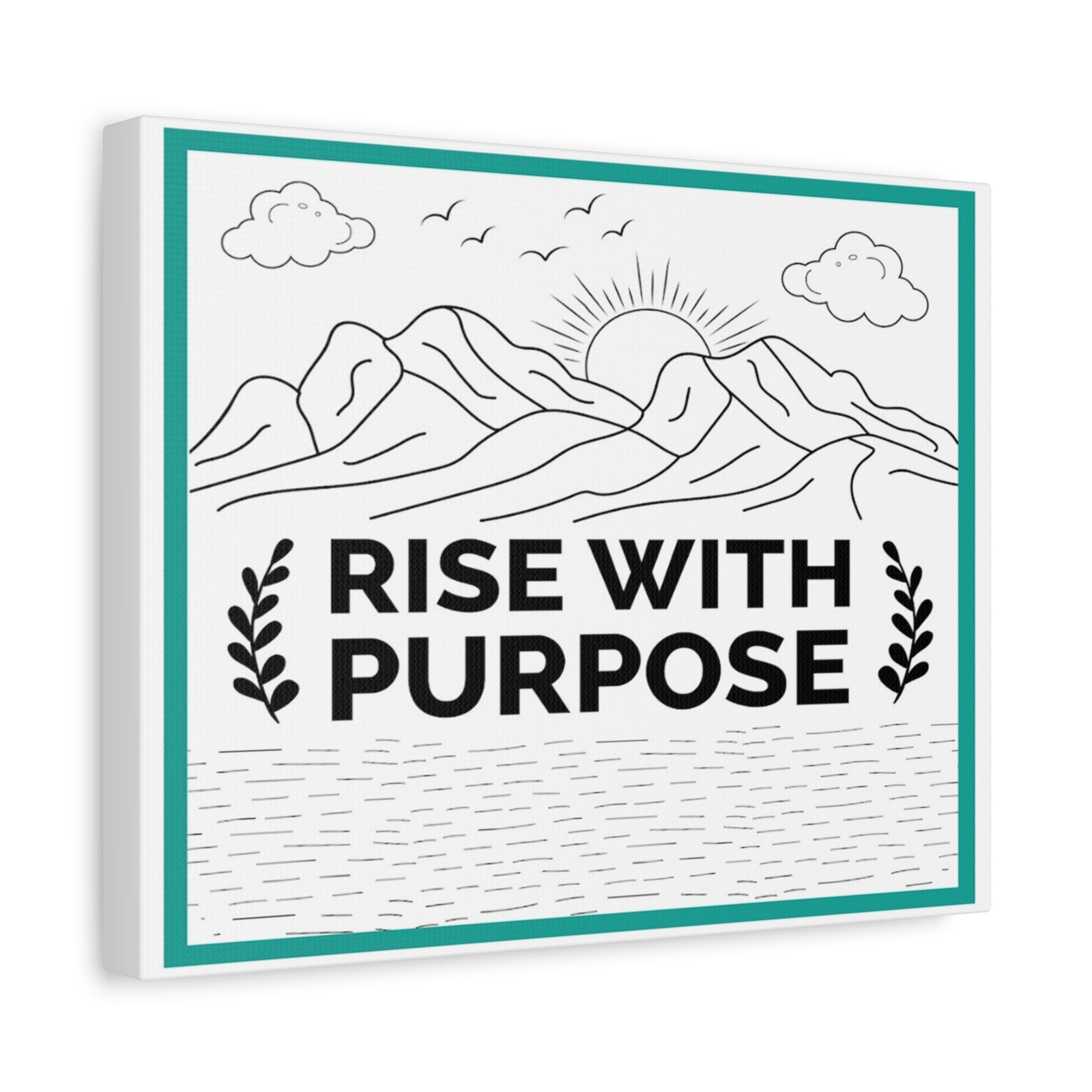 Inspirational Motivational Quote Canvas Wall Art for Home Decor Ready-to-Hang-Express Your Love Gifts