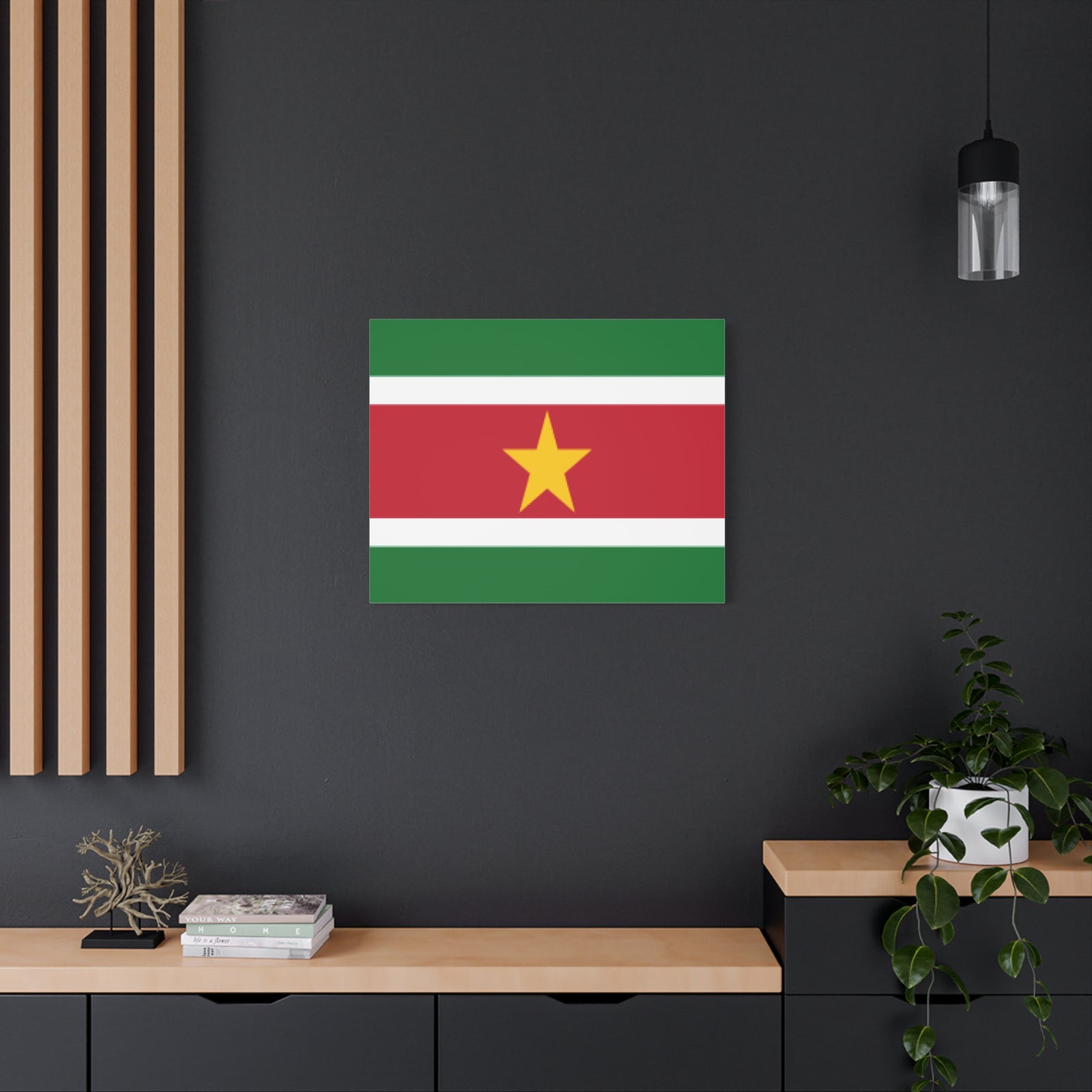 Suriname Country Flag Canvas Vibrant Wall Art Unframed Home Decor-Express Your Love Gifts