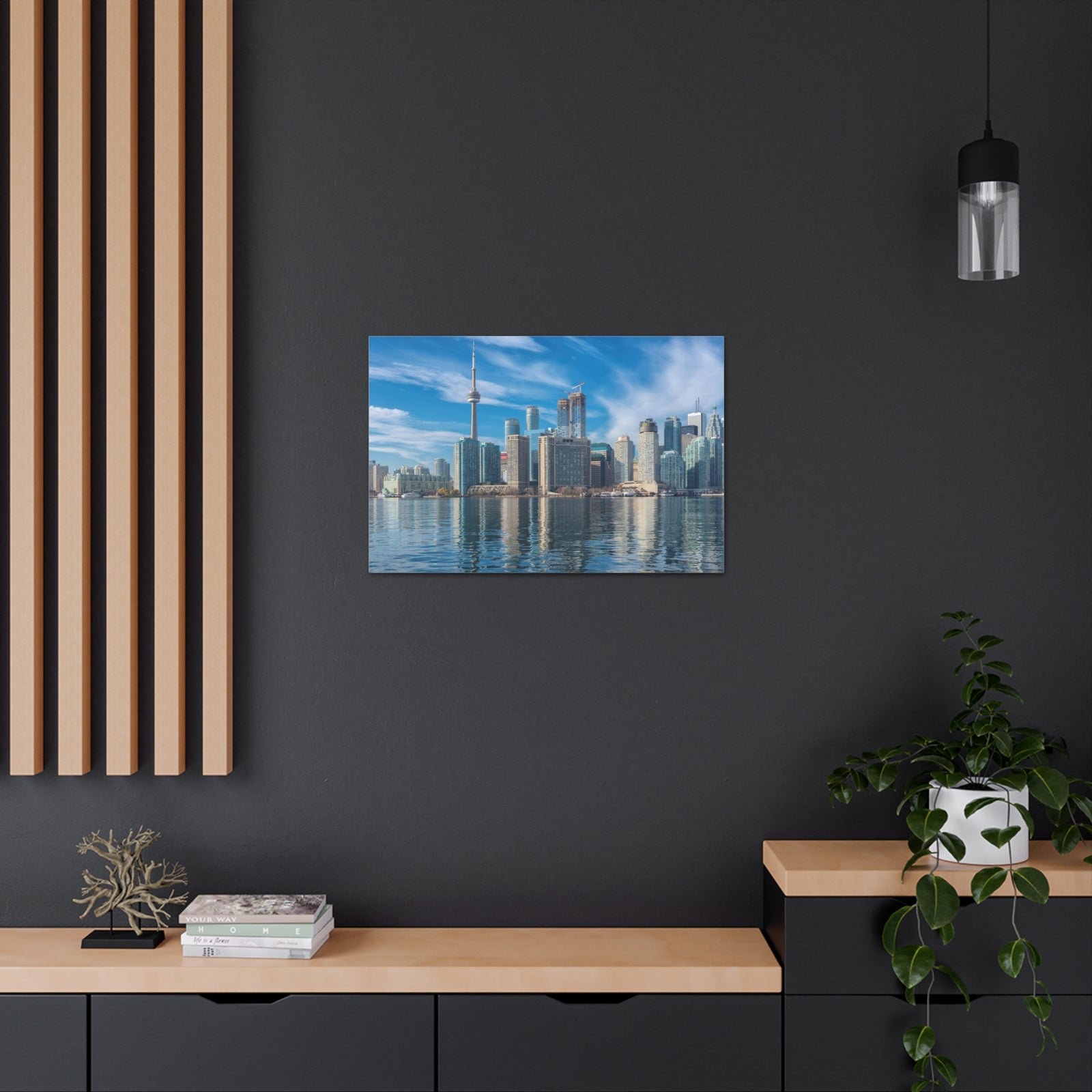 Toronto Daylight Skyline Canvas Artwork High-Quality Breathtaking Stunning Cityscape for Home Decor Ready to Hang-Express Your Love Gifts