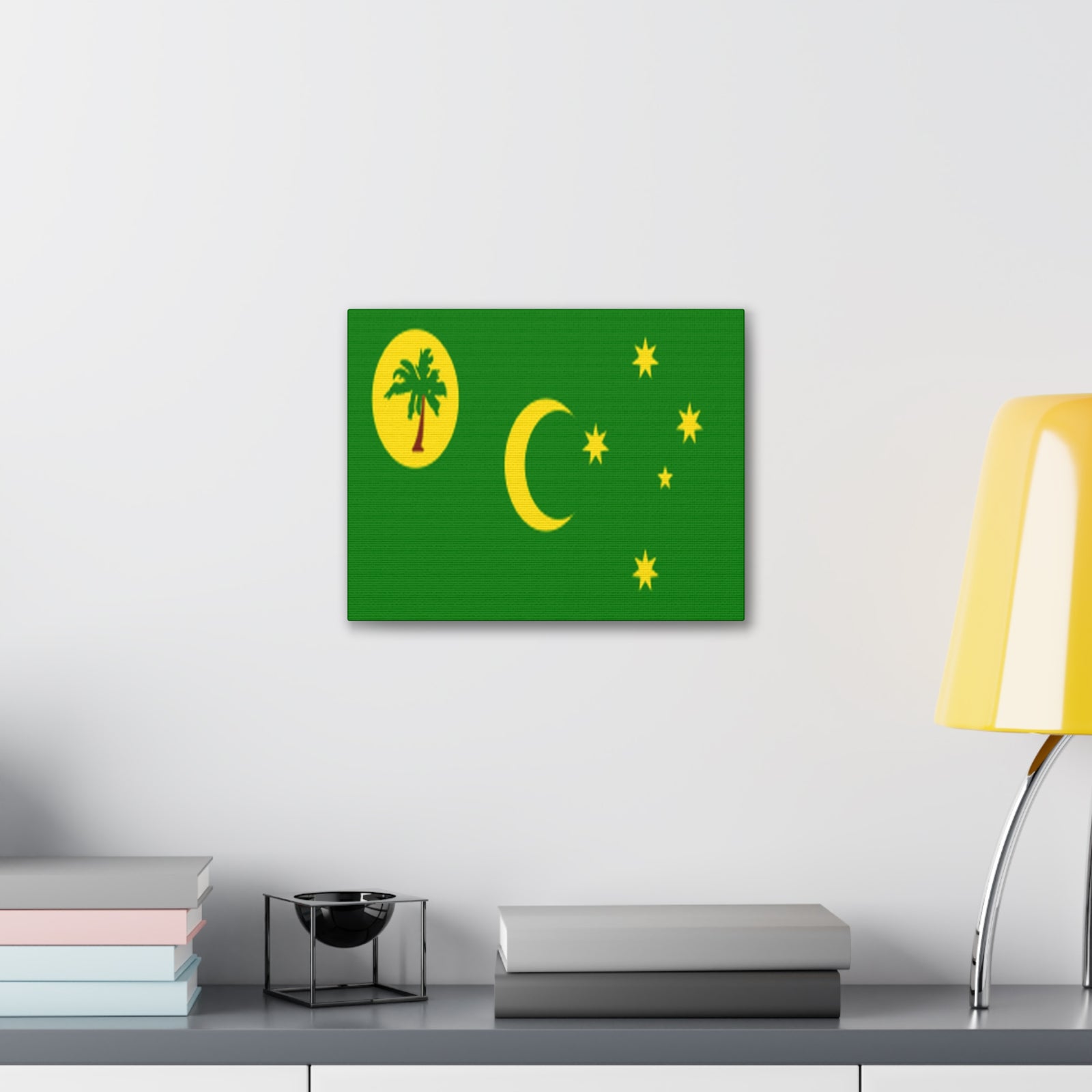 Cocos Islands Country Flag Canvas Vibrant Wall Art Unframed Home Decor-Express Your Love Gifts
