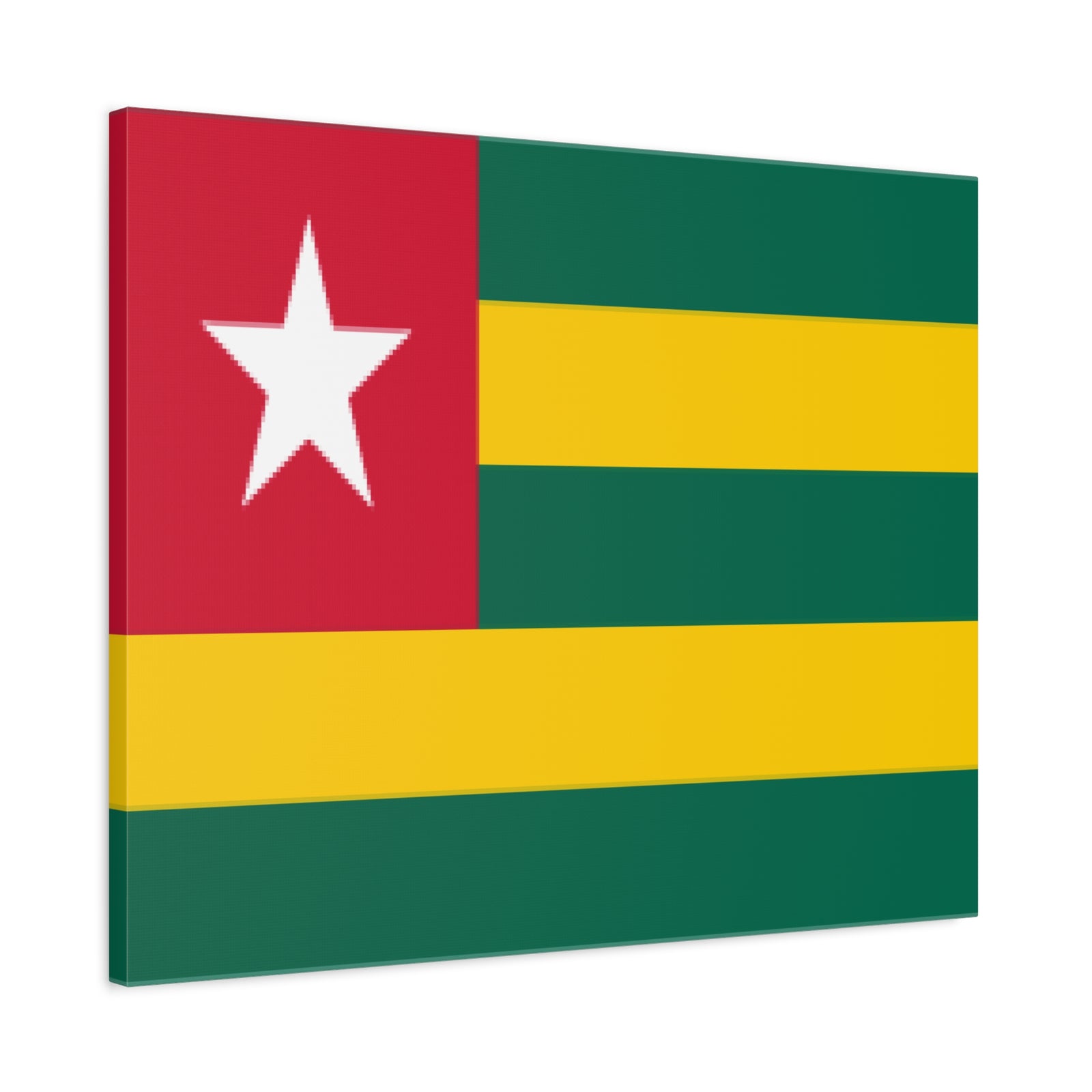 Togo Country Flag Canvas Vibrant Wall Art Unframed Home Decor-Express Your Love Gifts