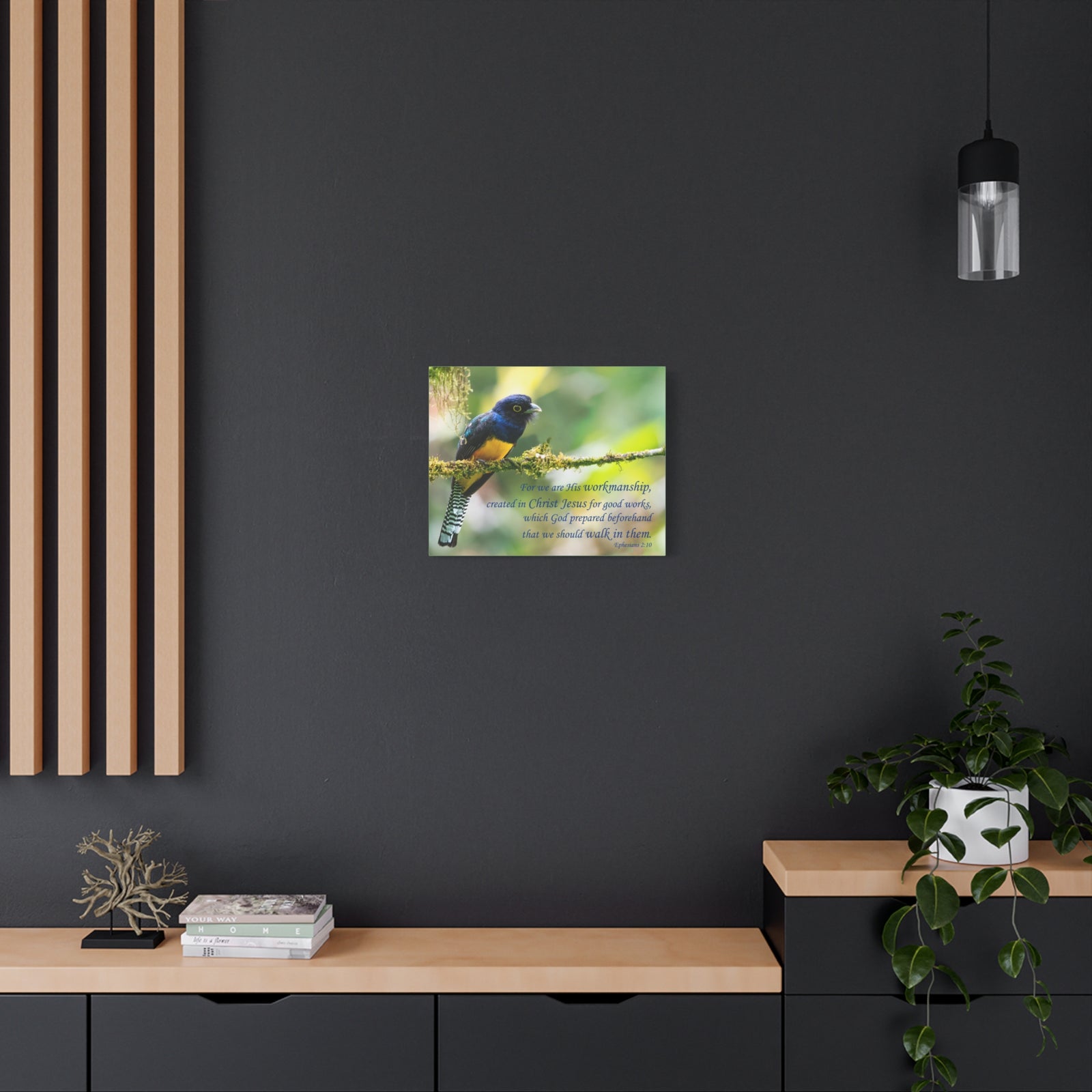 Scripture Canvas For Good Works Ephesians 2:10 Christian Wall Art Bible Verse Print Ready to Hang-Express Your Love Gifts