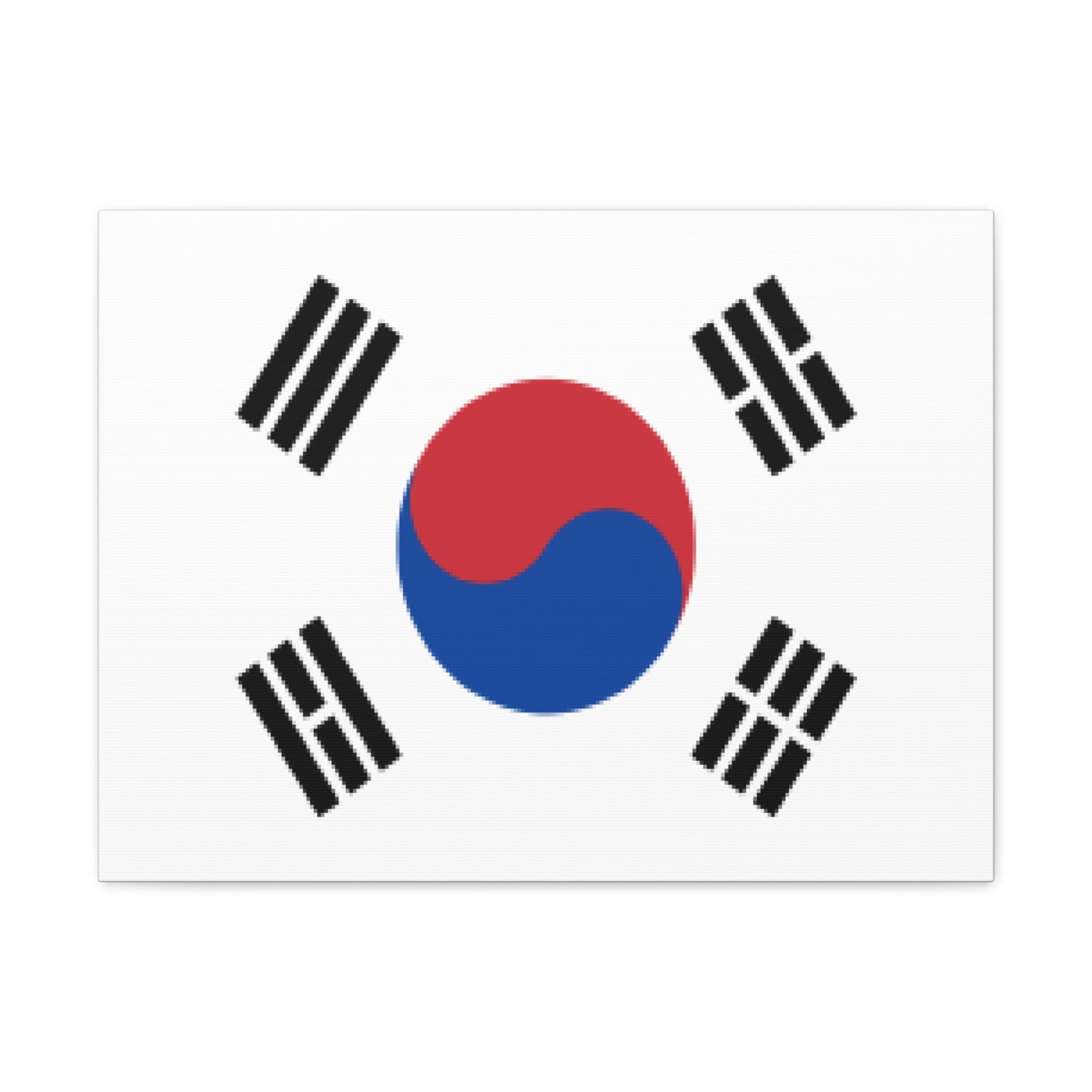 South Korea Country Flag Canvas Vibrant Wall Art Unframed Home Decor-Express Your Love Gifts