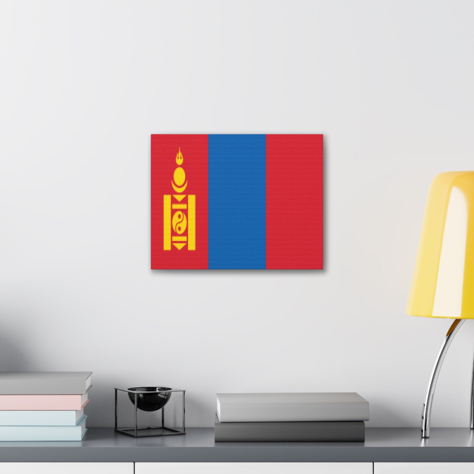 Mongolia Country Flag Canvas Vibrant Wall Art Unframed Home Decor-Express Your Love Gifts