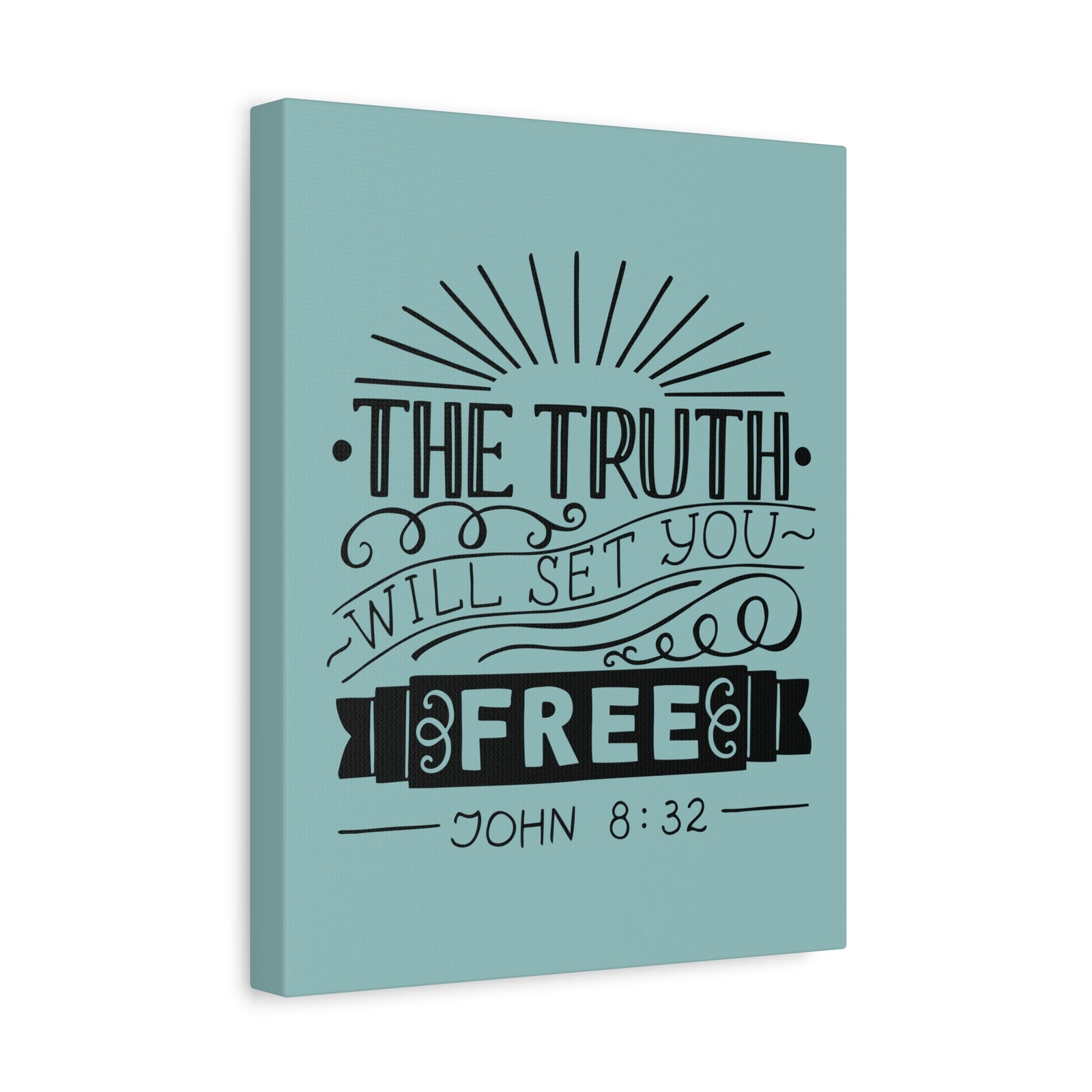 Scripture Walls The Truth Will Set You Free John 8:32 Christian Wall Art Bible Verse Print Ready To Hang-Express Your Love Gifts