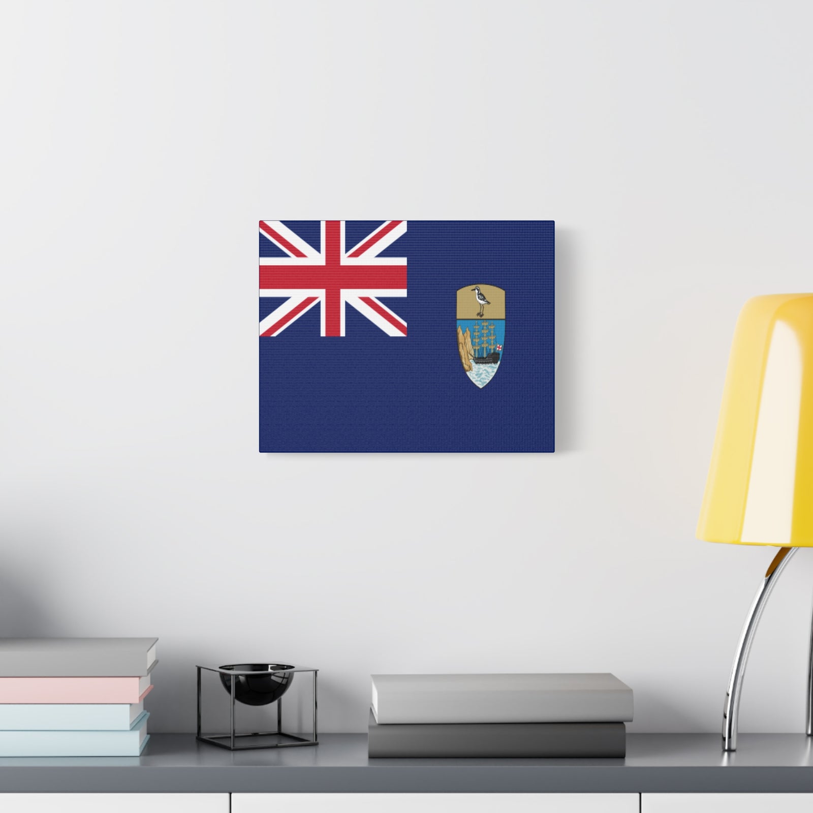 Saint Helena, Ascension and Tristan da Cunha Country Flag Canvas Vibrant Wall Art Unframed Home Decor-Express Your Love Gifts