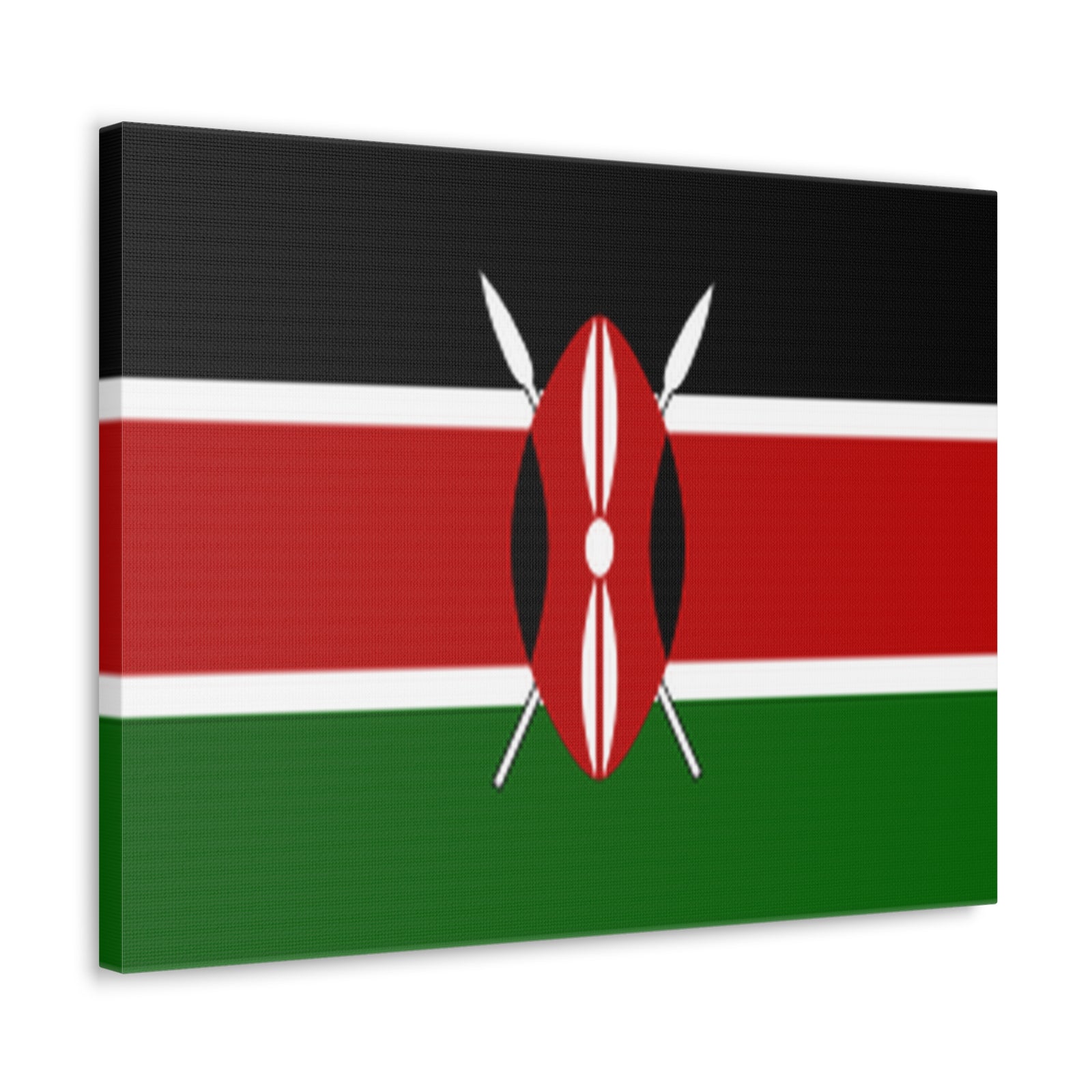 Kenya Country Flag Canvas Vibrant Wall Art Unframed Home Decor-Express Your Love Gifts