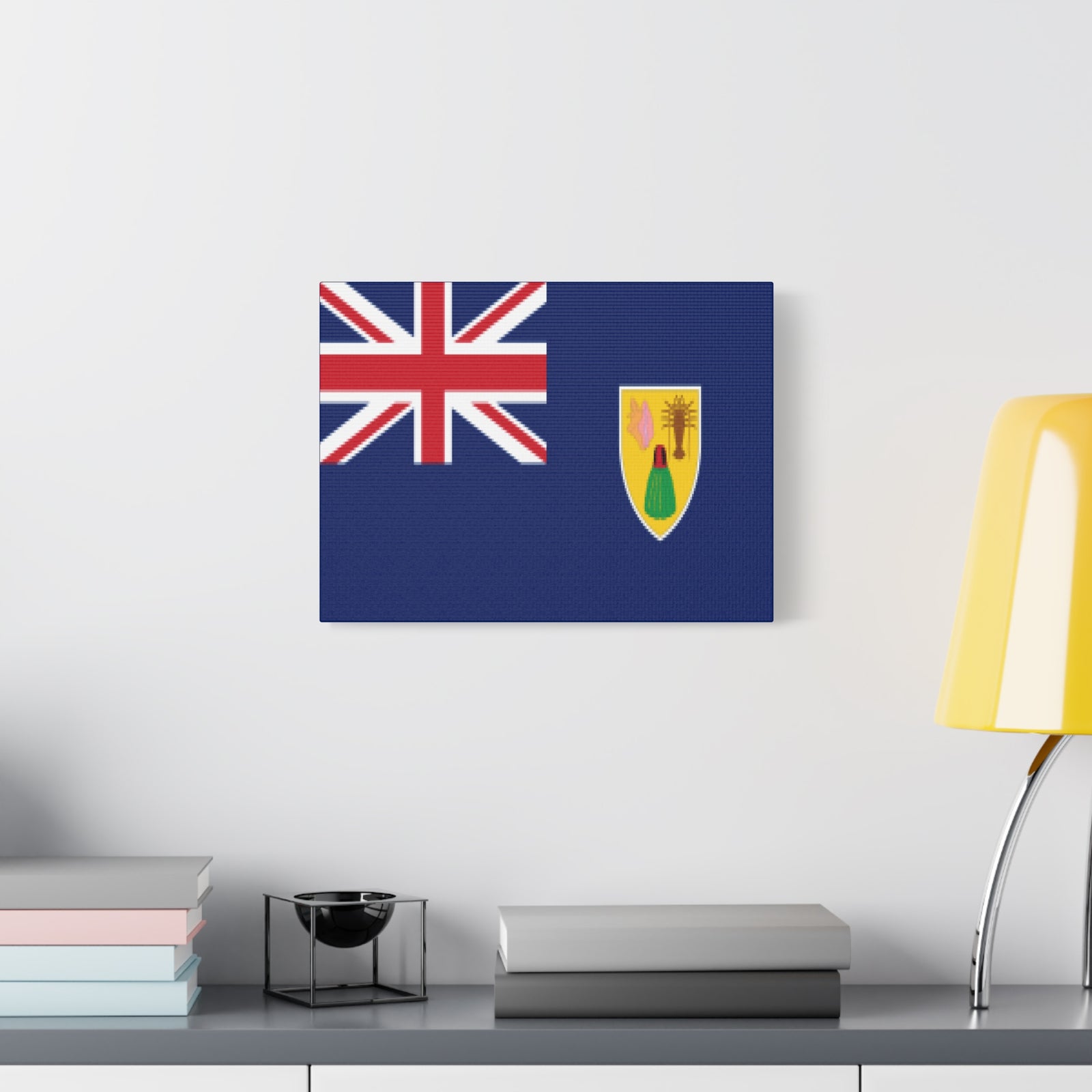 Turks and Caicos Islands Country Flag Canvas Vibrant Wall Art Unframed Home Decor-Express Your Love Gifts