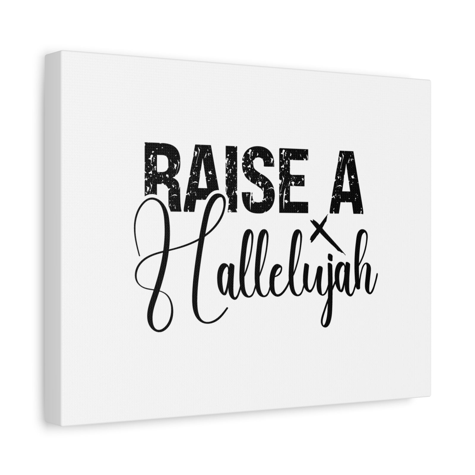 Scripture Canvas Raise A Hallelujah Psalm 135:3 Christian Wall Art Bible Verse Print Ready to Hang-Express Your Love Gifts