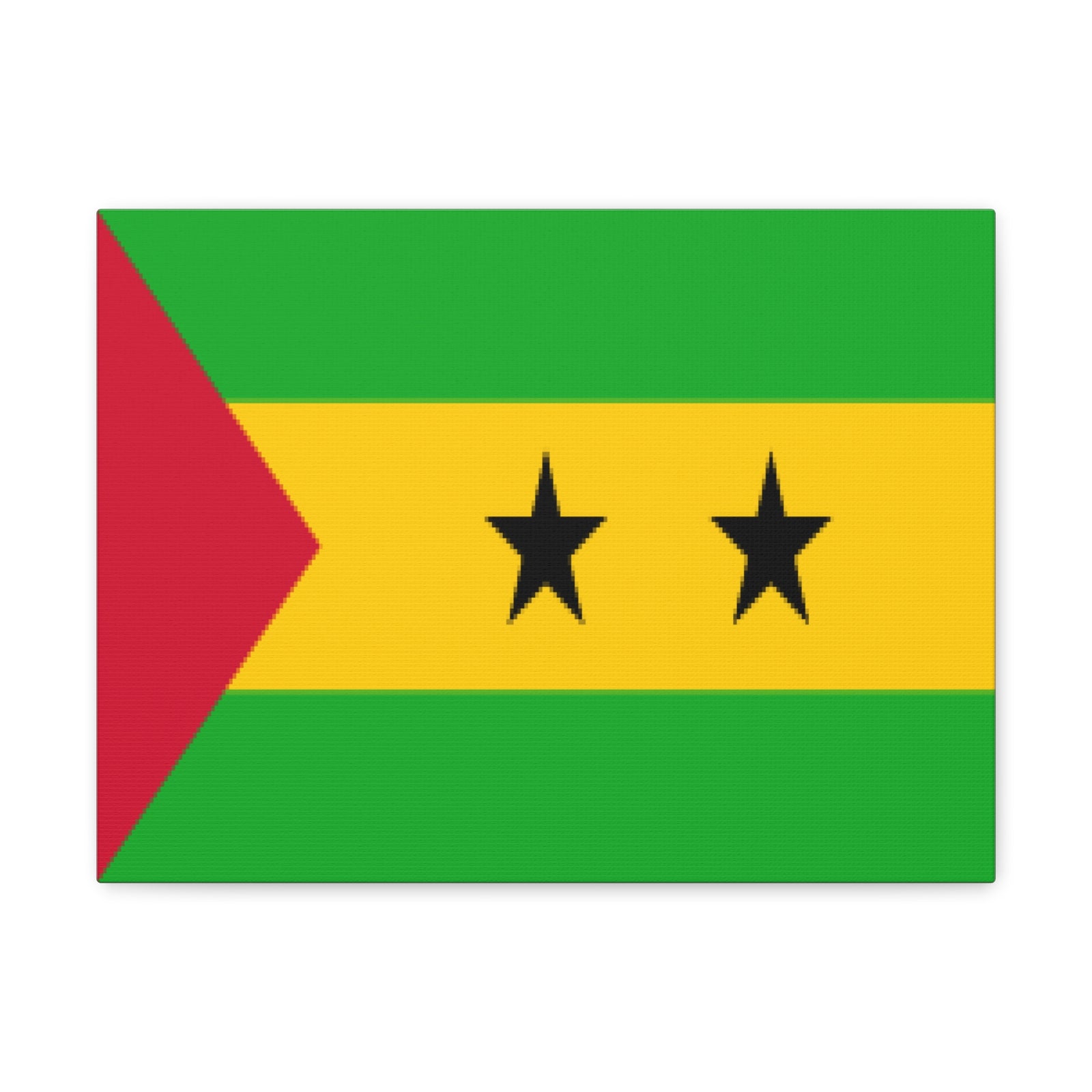 Sao Tome and Principe Country Flag Canvas Vibrant Wall Art Unframed Home Decor-Express Your Love Gifts