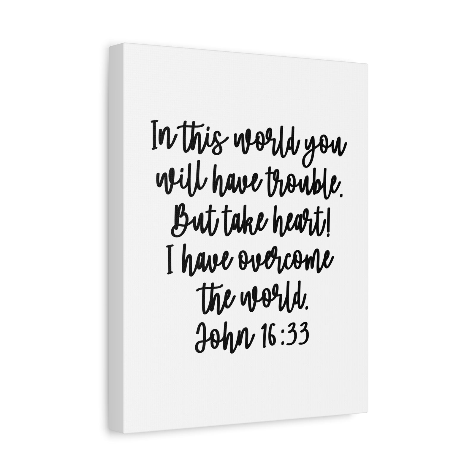 Scripture Walls John 16:13 But Take Heart Bible Verse Canvas Christian Wall Art Ready to Hang Unframed-Express Your Love Gifts