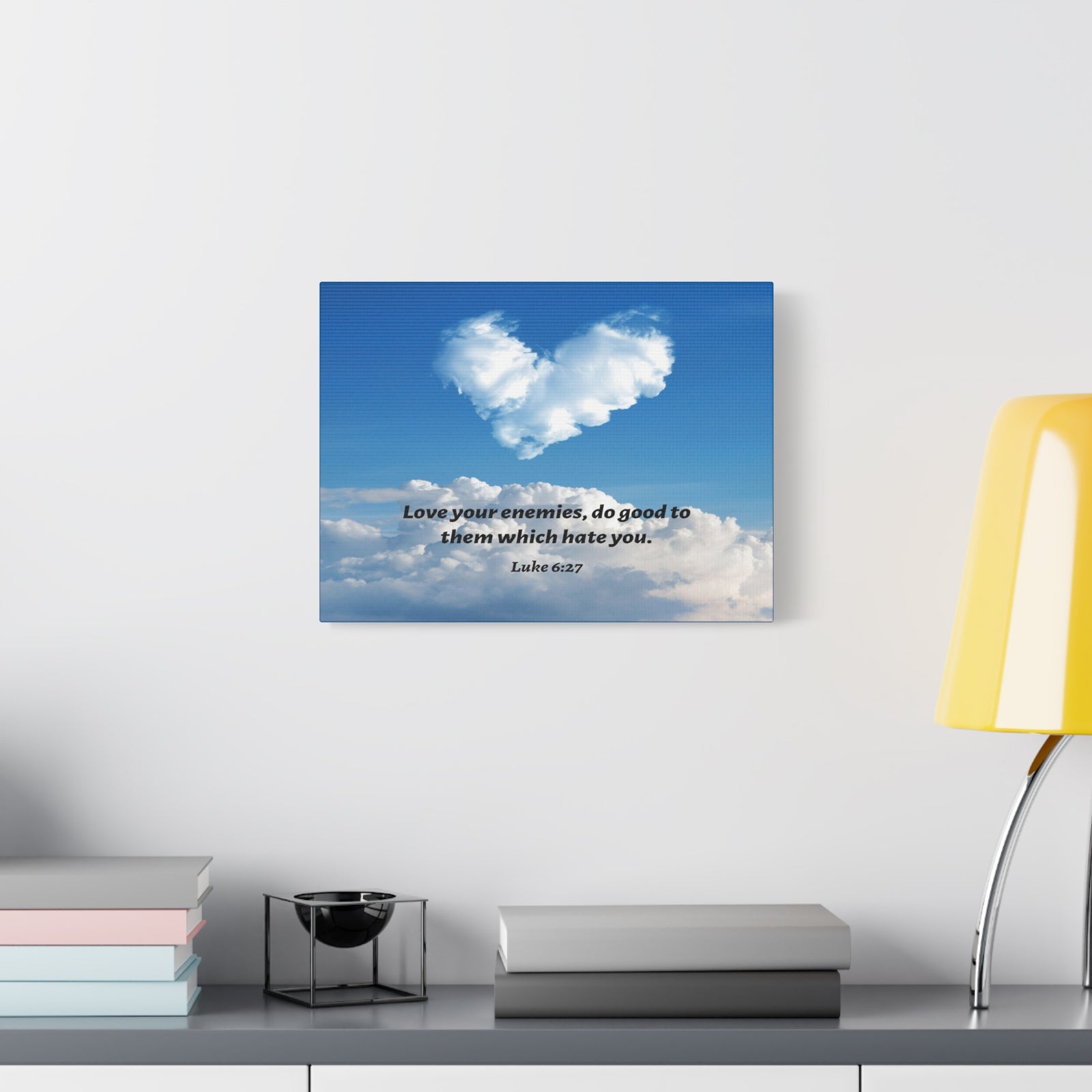 Scripture Walls Love Your Enemies Luke 6:27 Bible Verse Canvas Christian Wall Art Ready to Hang-Express Your Love Gifts