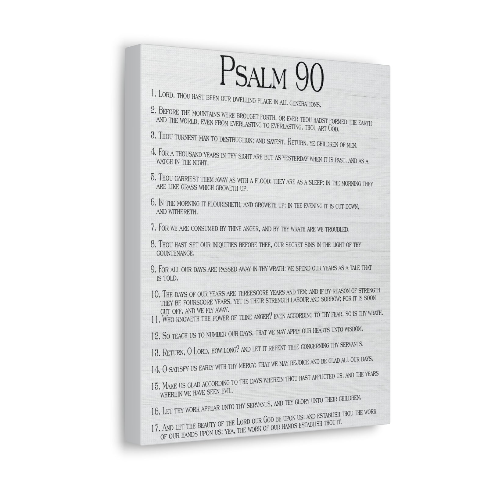 Scripture Walls How Time Flies Fast Psalm 90:13 Christian Wall Art Print Ready to Hang-Express Your Love Gifts