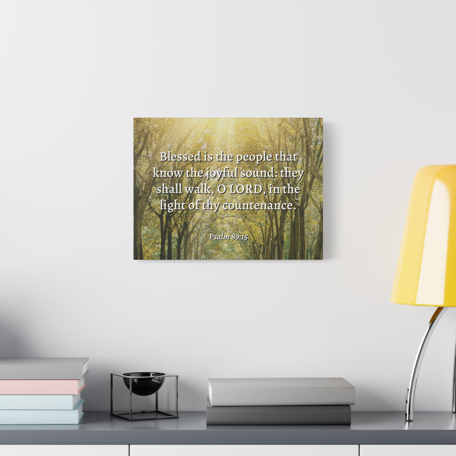 Scripture Walls Joyful Sound Psalm 89:15 Bible Verse Canvas Christian Wall Art Ready to Hang-Express Your Love Gifts
