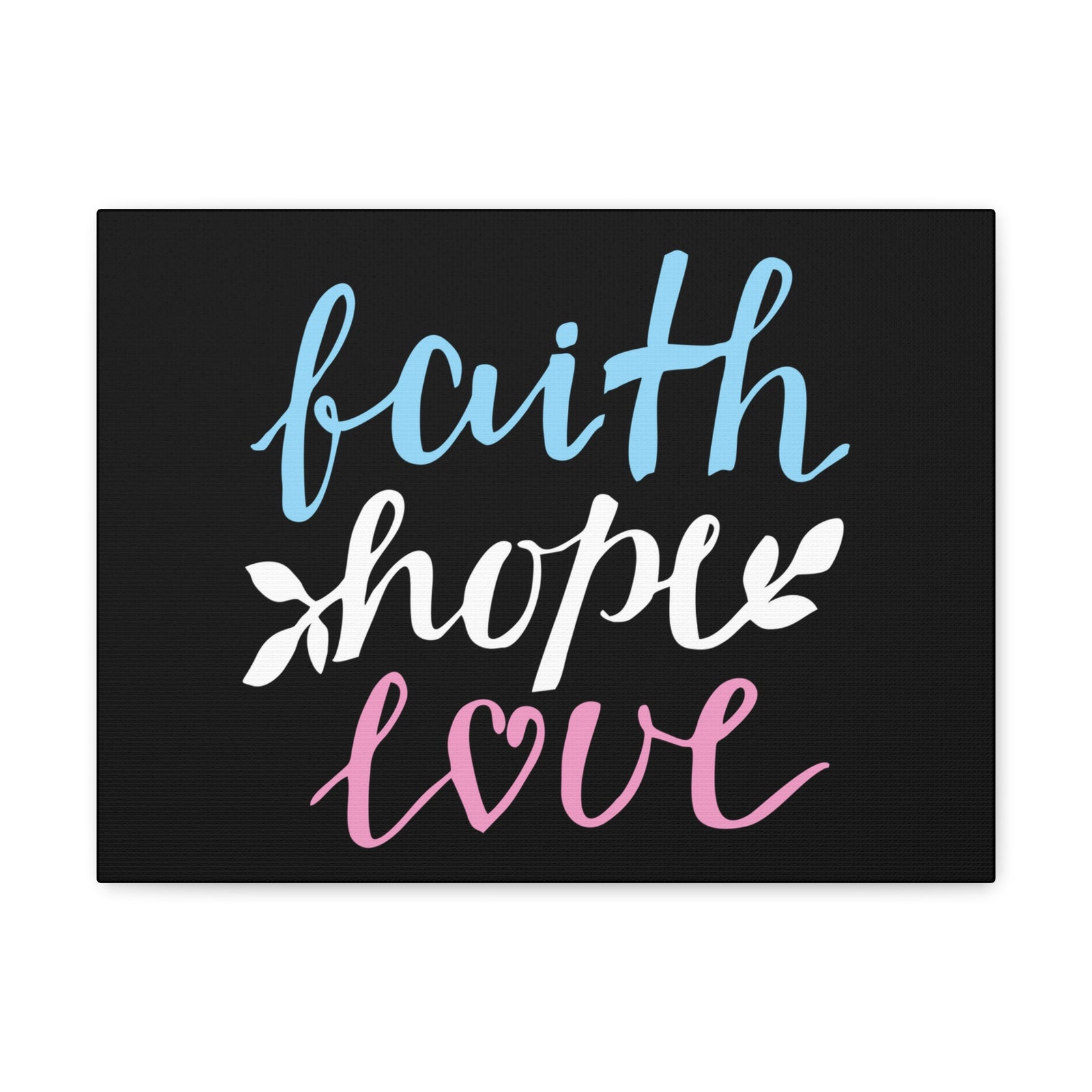 Scripture Walls Faith Hope Love Colors 1 Corinthians 13:13 Christian Wall Art Bible Verse Print Ready To Hang-Express Your Love Gifts
