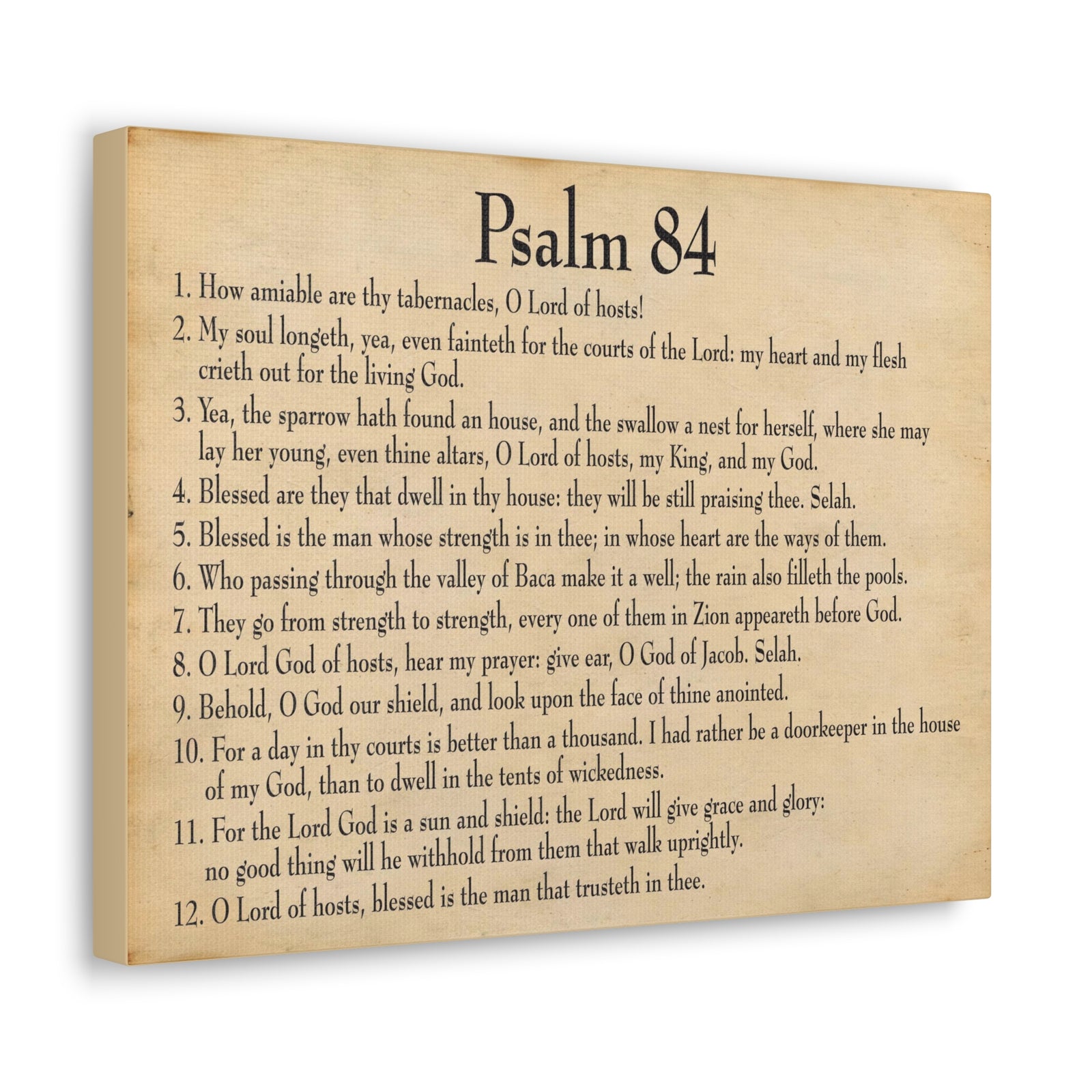 Scripture Walls Dwelling In God's Presence Psalm 84:4 Christian Wall Art Bible Verse Print Ready to Hang-Express Your Love Gifts