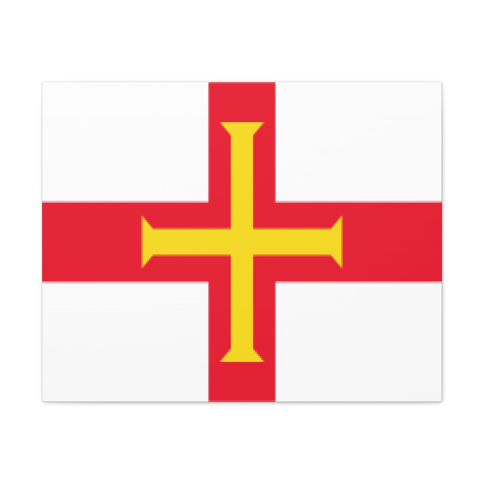 Guernsey Country Flag Canvas Vibrant Wall Art Unframed Home Decor-Express Your Love Gifts