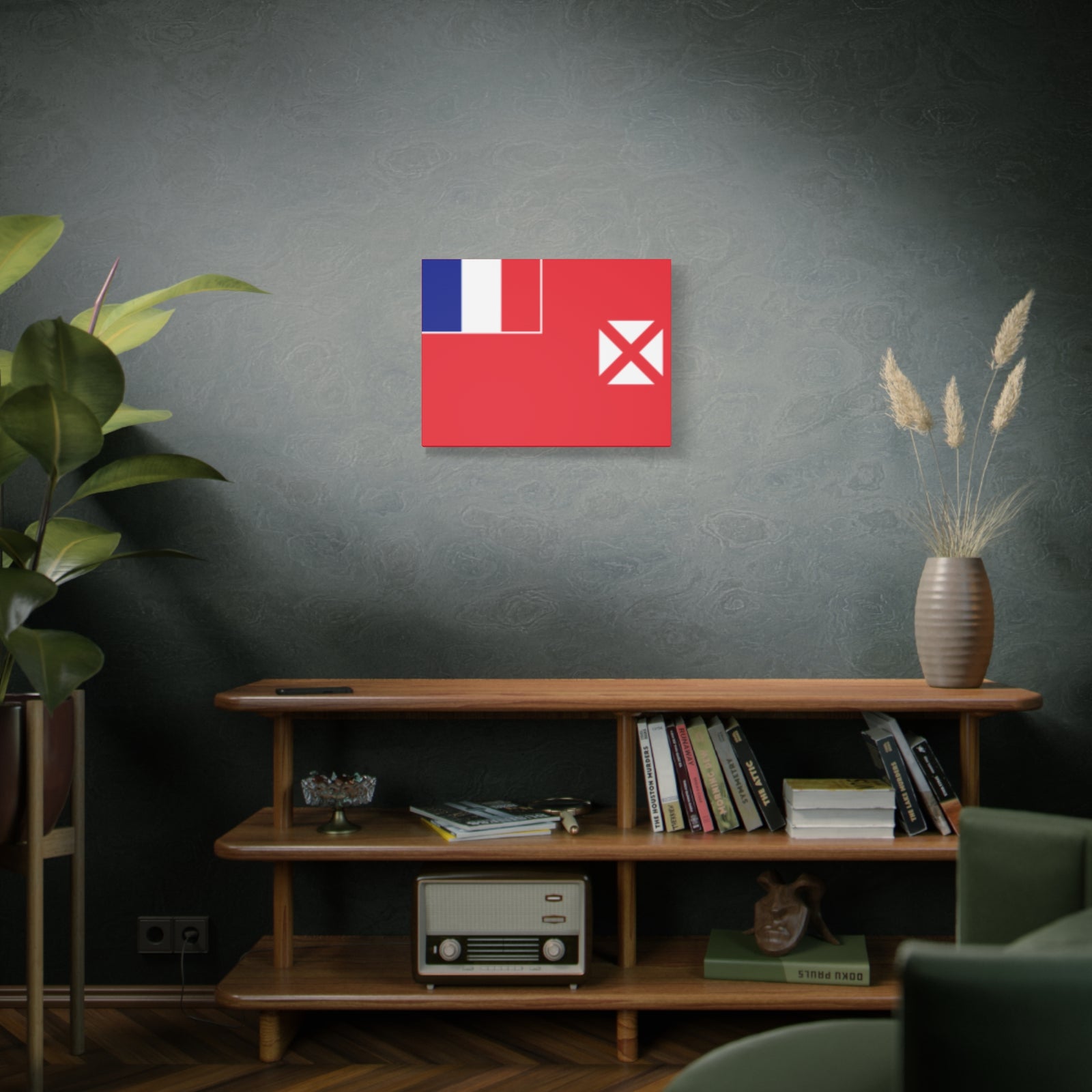 Wallis and Futuna Country Flag Canvas Vibrant Wall Art Unframed Home Decor-Express Your Love Gifts
