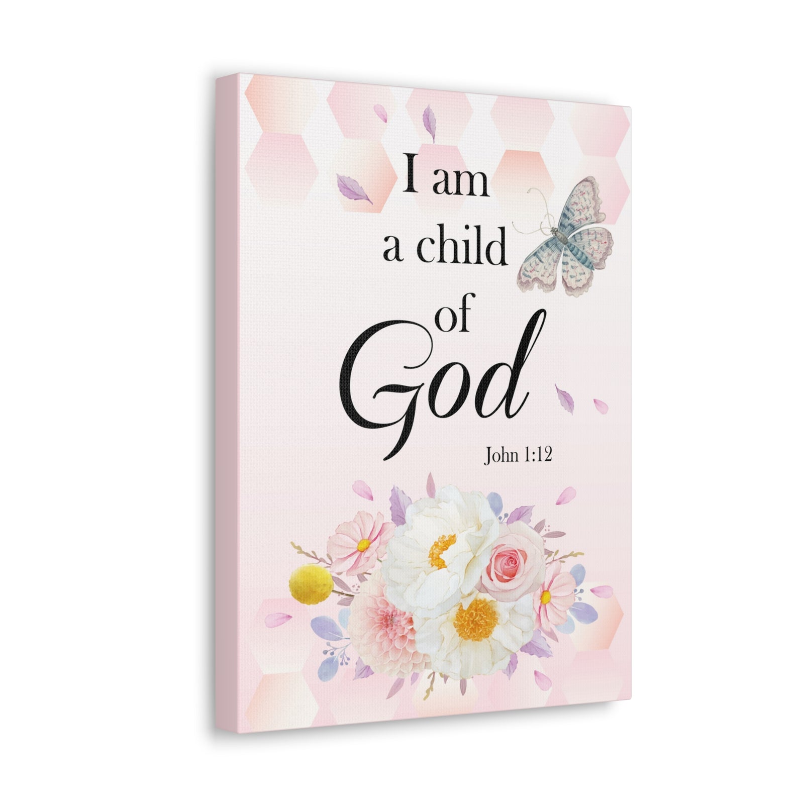 Scripture Walls Child Of God John 1:12 Bible Verse Canvas Christian Wall Art Ready to Hang-Express Your Love Gifts