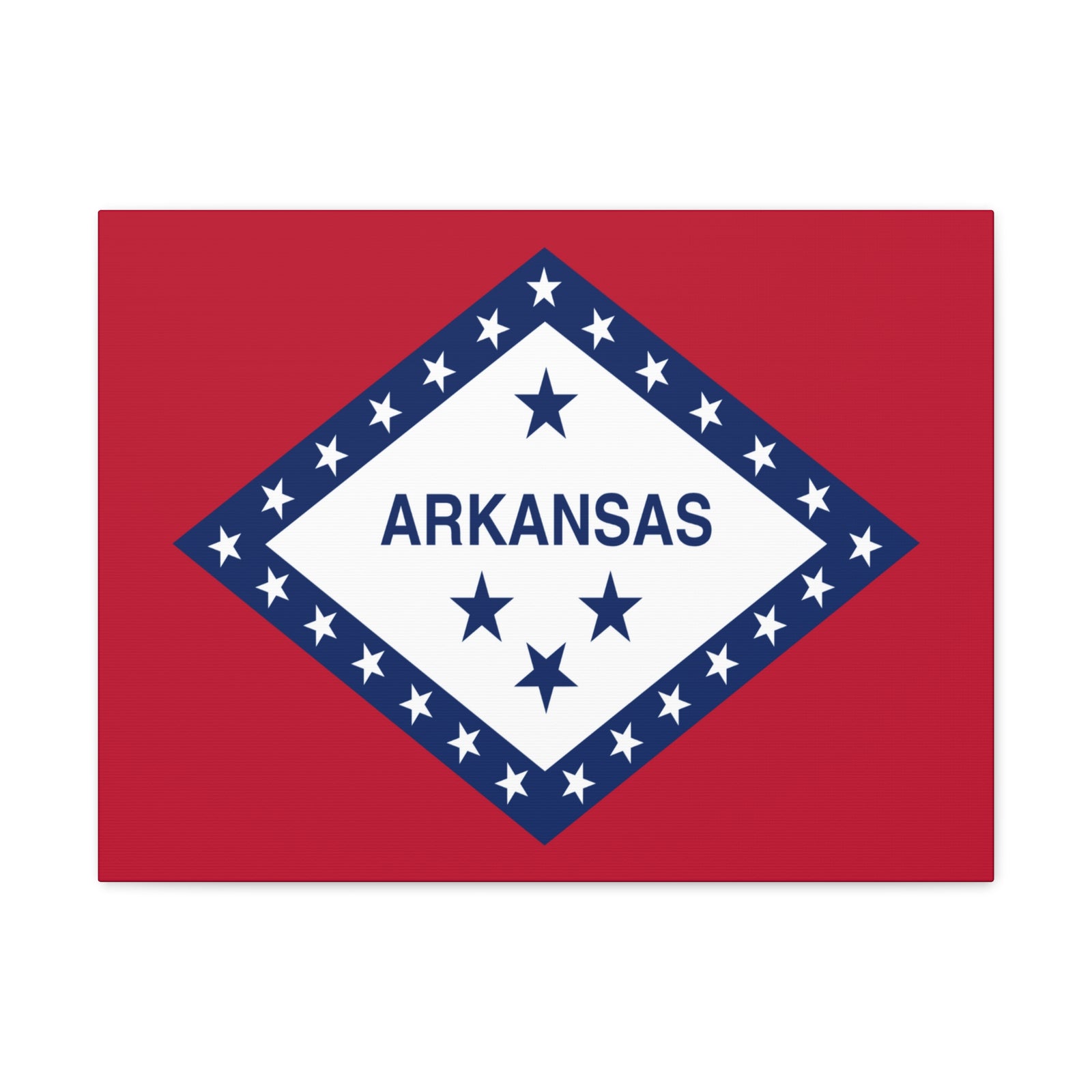 Arkansas State Flag Canvas Vibrant Wall Art Unframed Home Decor-Express Your Love Gifts