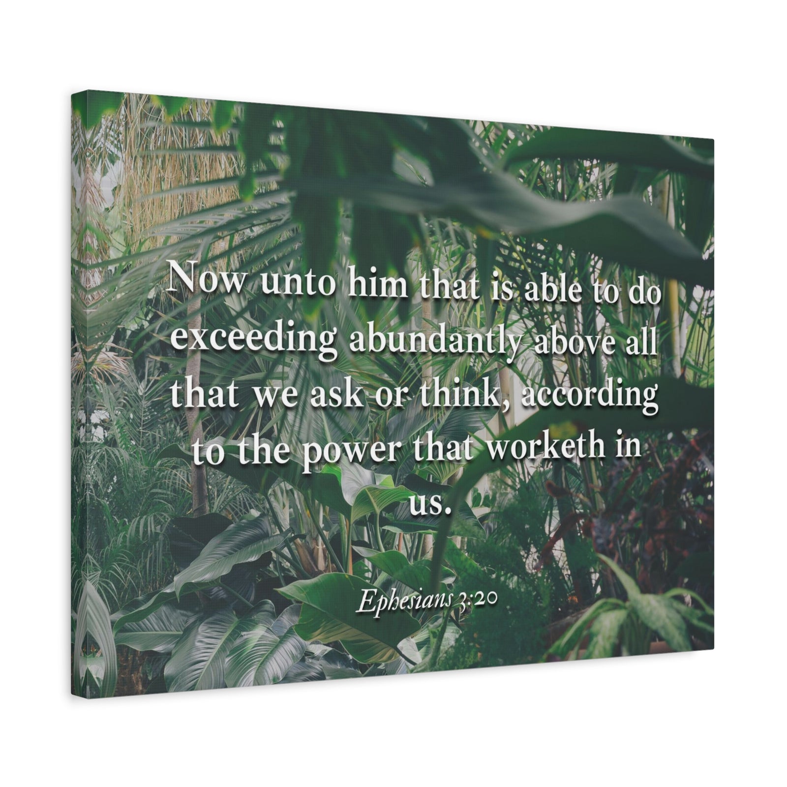 Scripture Canvas Above All Ephesians 3:20 Christian Wall Art Bible Verse Print Ready to Hang-Express Your Love Gifts