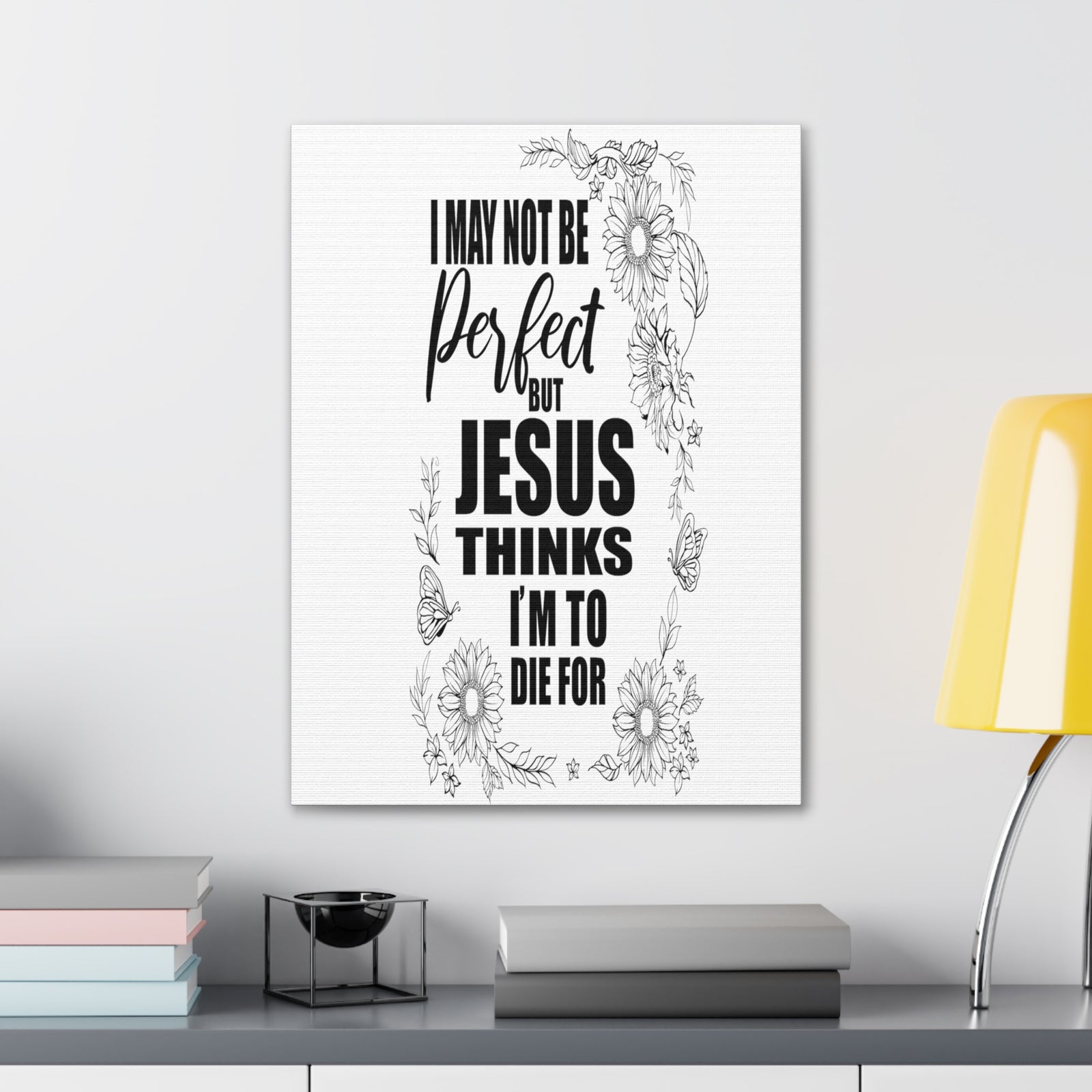 Scripture Walls Jesus Thinks Bible Verse Canvas Christian Wall Art Ready to Hang Unframed-Express Your Love Gifts