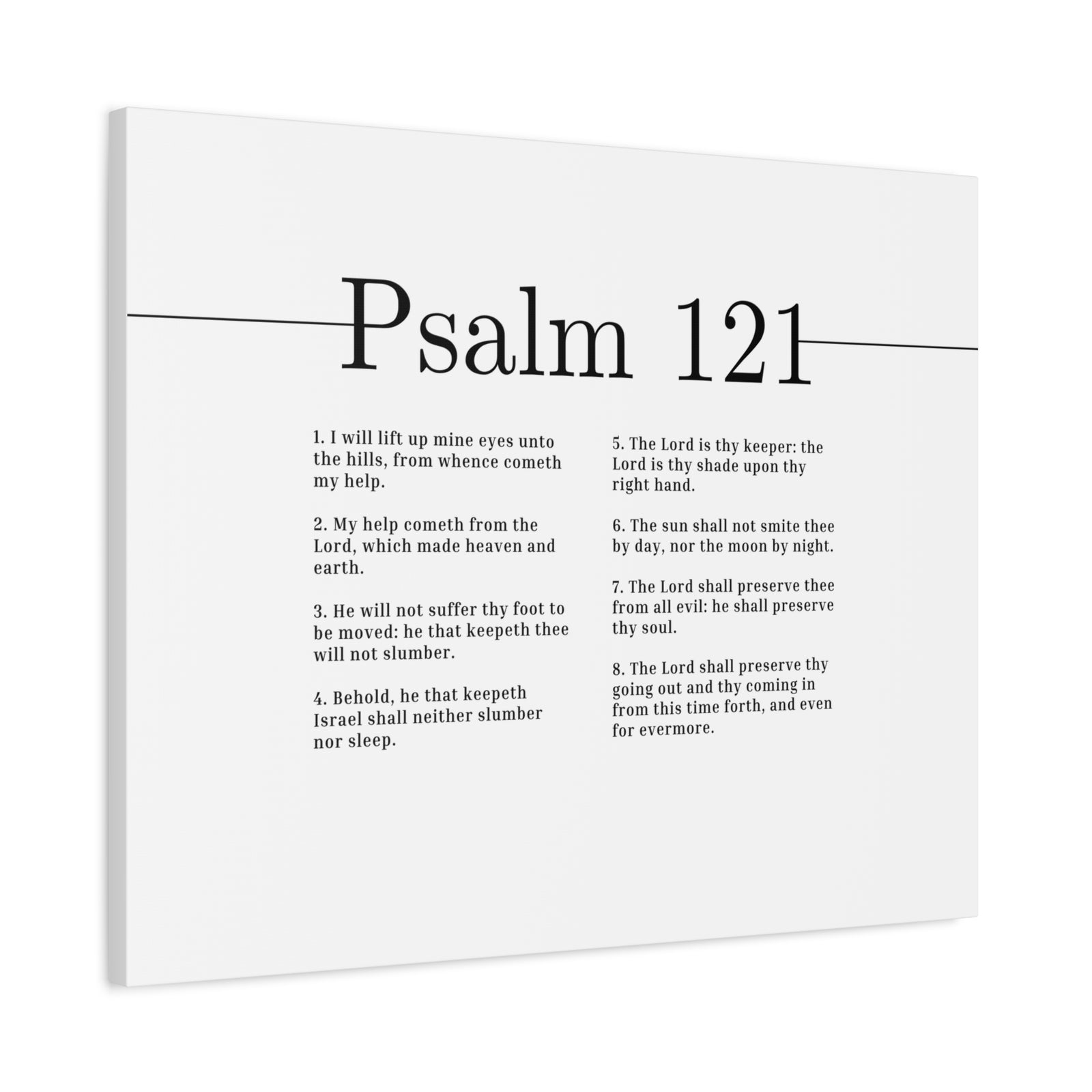 Scripture Canvas The Lord Shall Preserve Psalm 121 Christian Wall Art Bible Verse Print Ready to Hang-Express Your Love Gifts