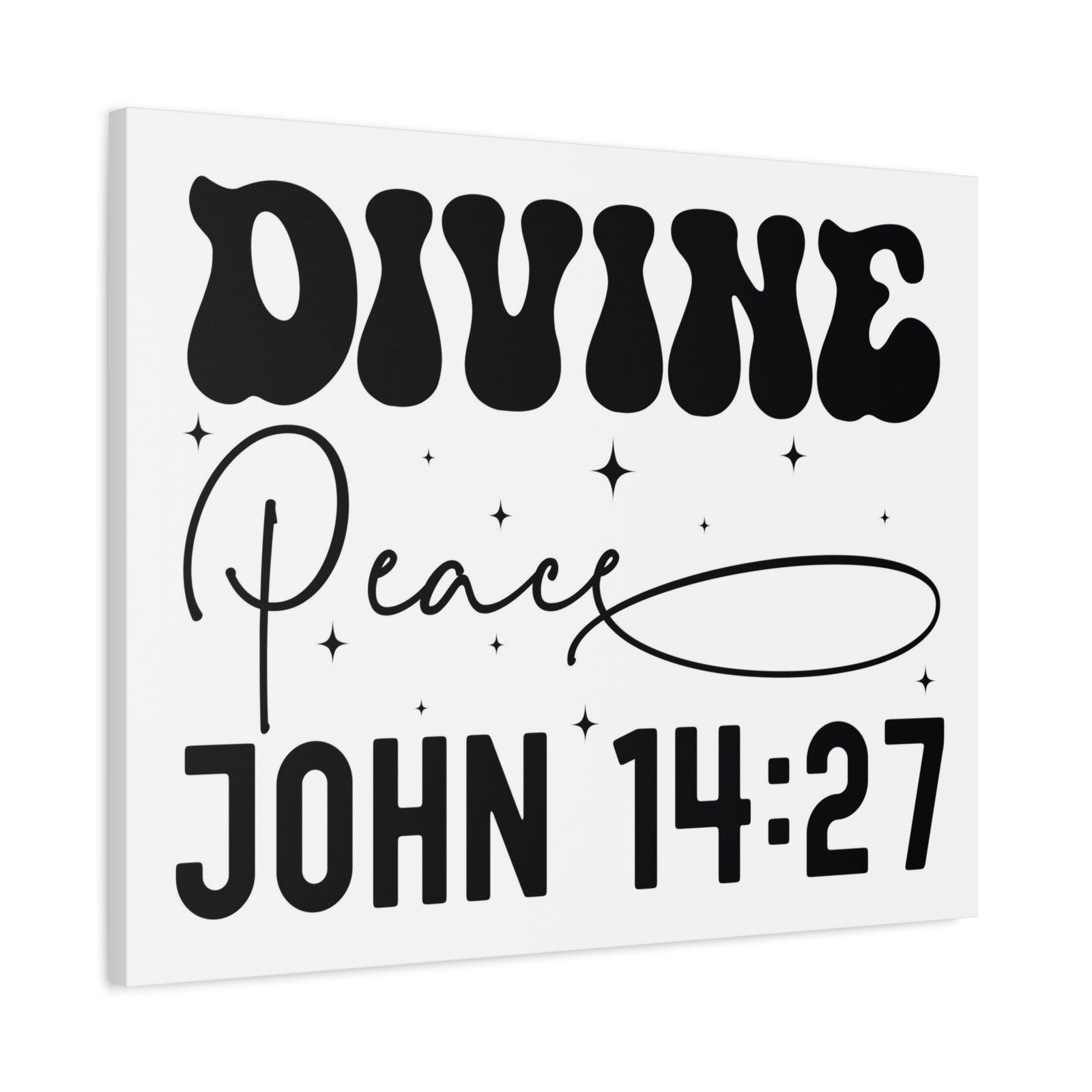 Scripture Walls John 14:27 Divine Peace Bible Verse Canvas Christian Wall Art Ready to Hang Unframed-Express Your Love Gifts