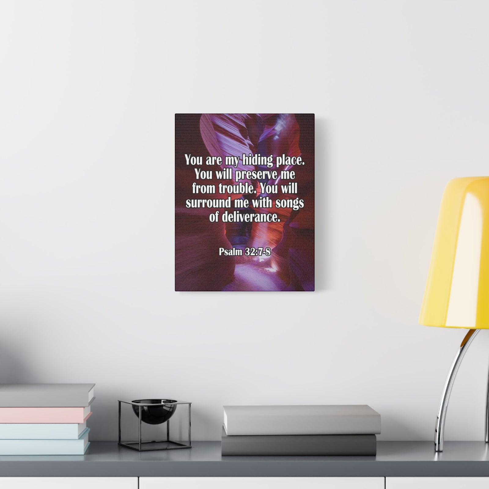 You Are My Hiding Place Psalm 32:7-8 Christian Dad Canvas-Express Your Love Gifts