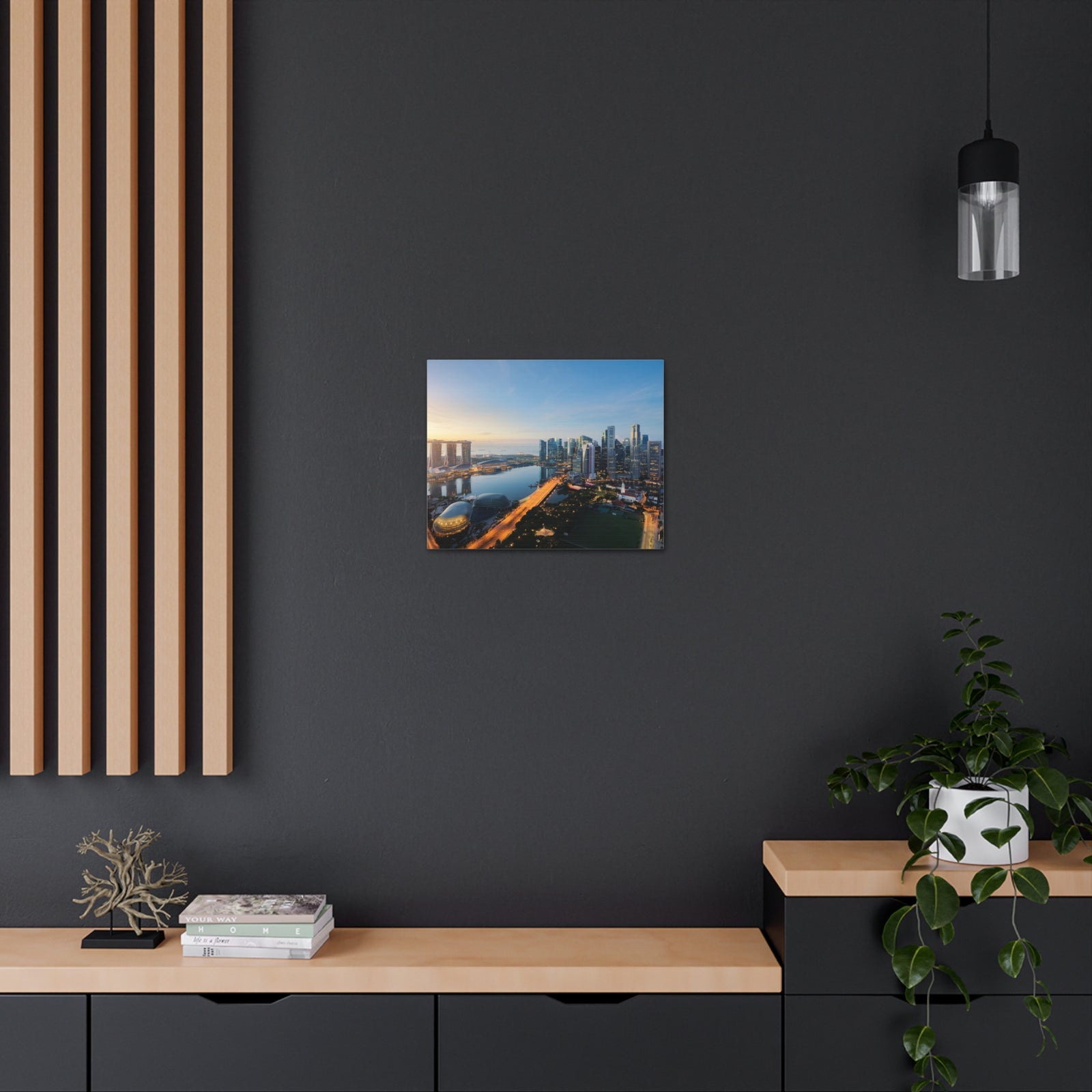Singapore Daylight Skyline Canvas Artwork High-Quality Breathtaking Stunning Cityscape for Home Decor Ready to Hang-Express Your Love Gifts