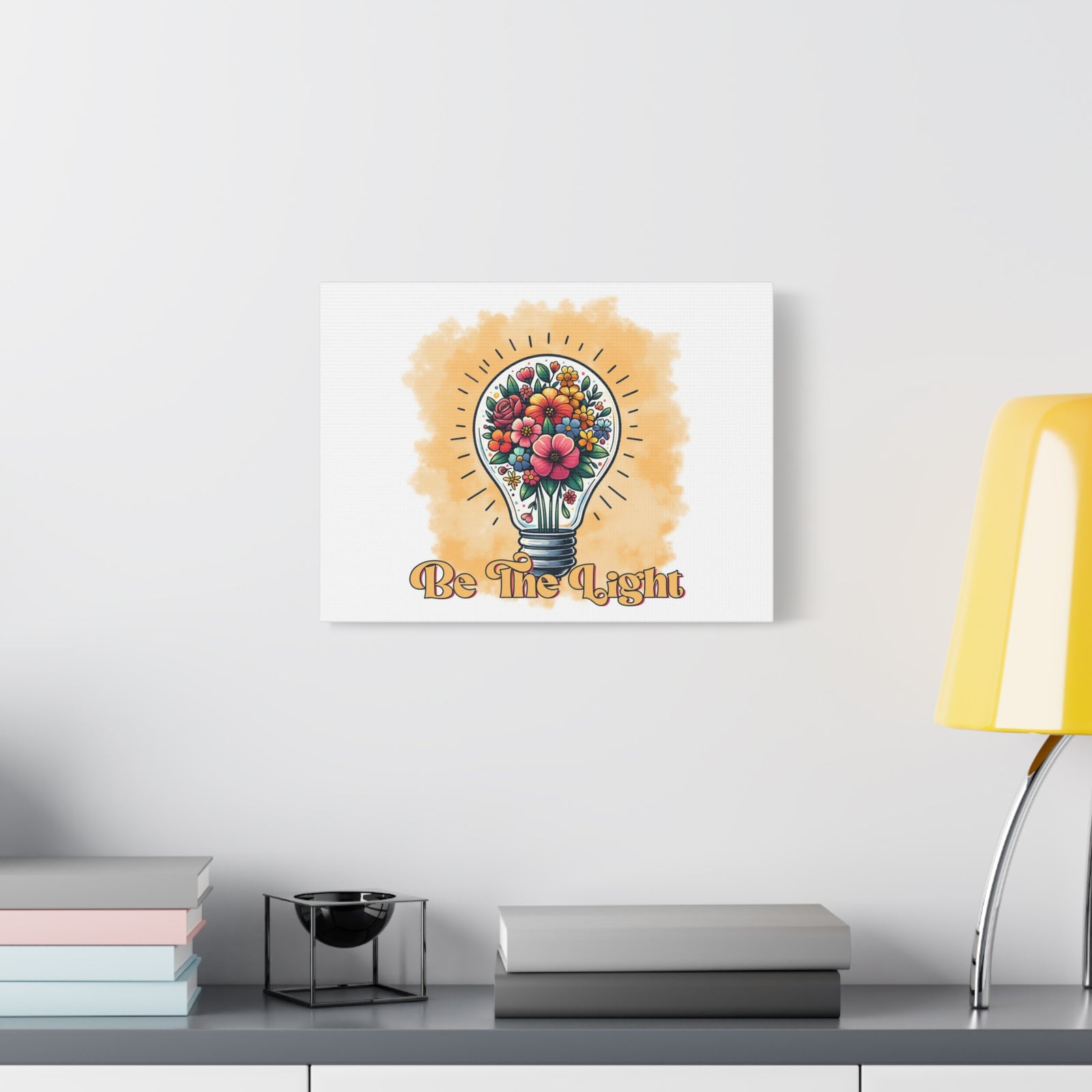 Scripture Walls Be The Light Retro Bible Verse Canvas Christian Wall Art Ready to Hang Unframed-Express Your Love Gifts