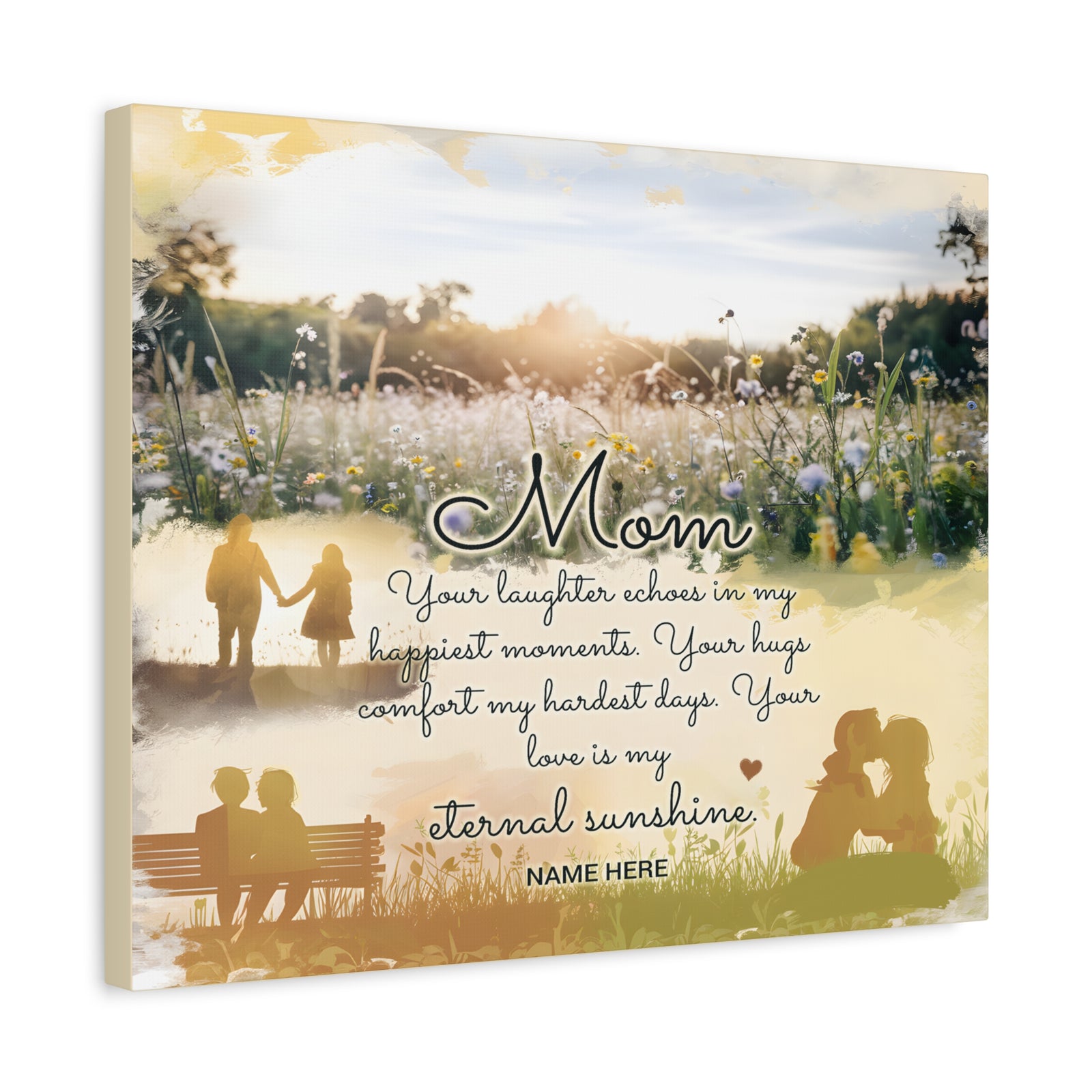 Personalized To Mom Eternal Sunshine Elegant Home Décor-Express Your Love Gifts